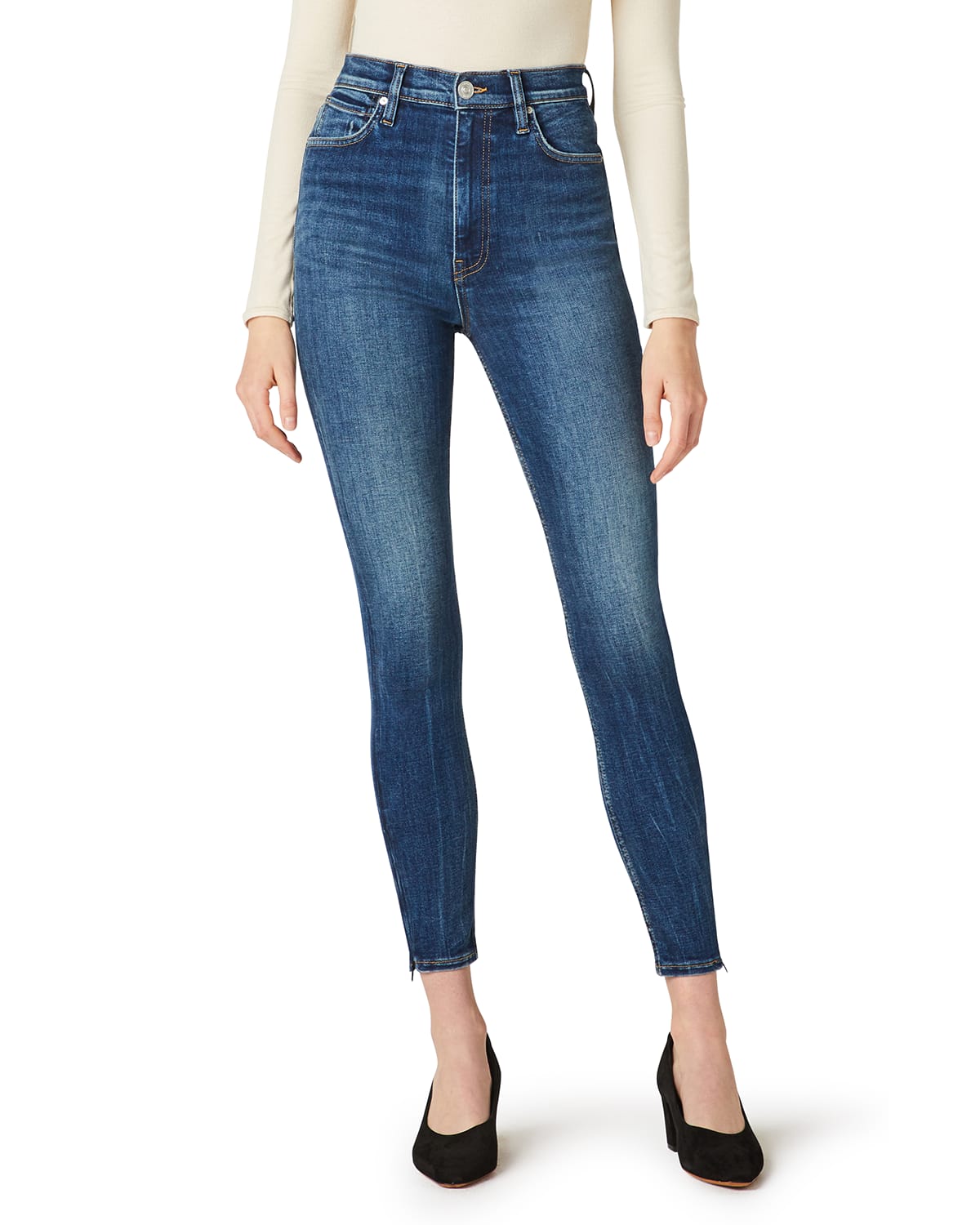 hudson high waisted skinny jeans