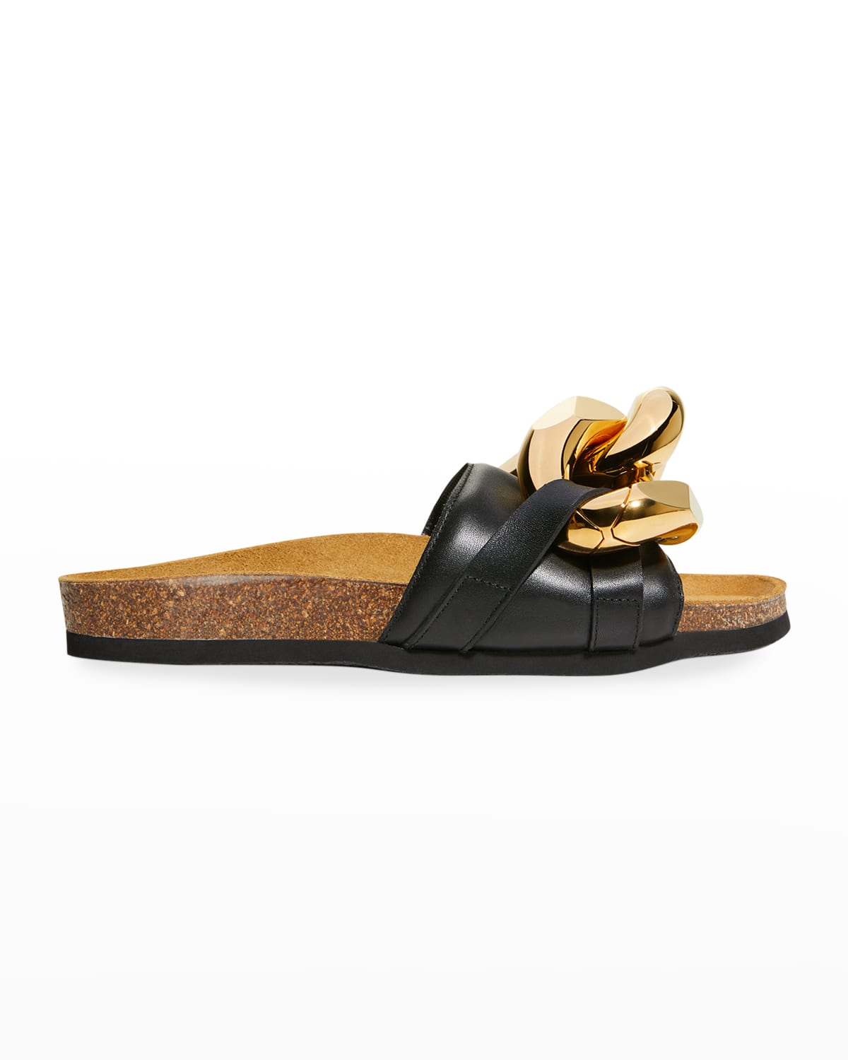 JW Anderson Leather Chain Slide Sandals Neiman Marcus