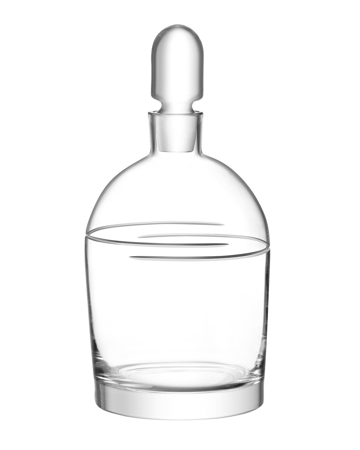 Global Views Smoke Decanter with Gold Neck Neiman Marcus