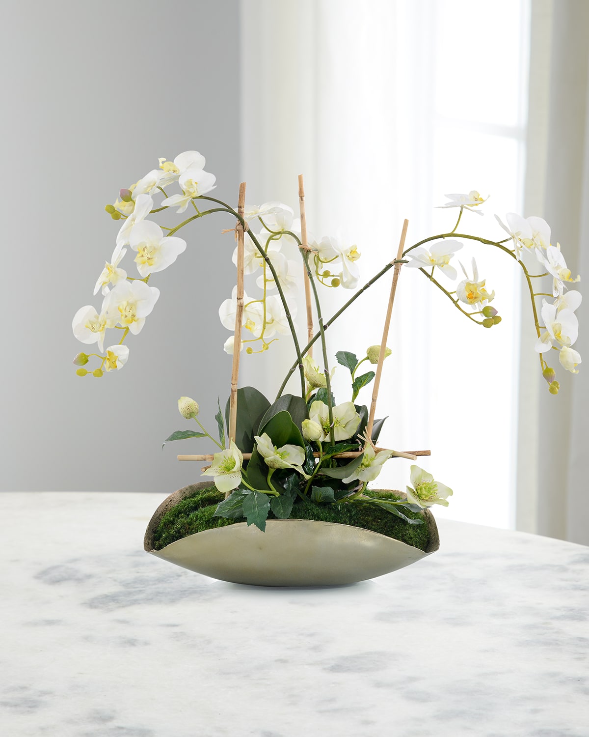 JohnRichard Collection Tropical Delight in Aluminum Vase Neiman Marcus