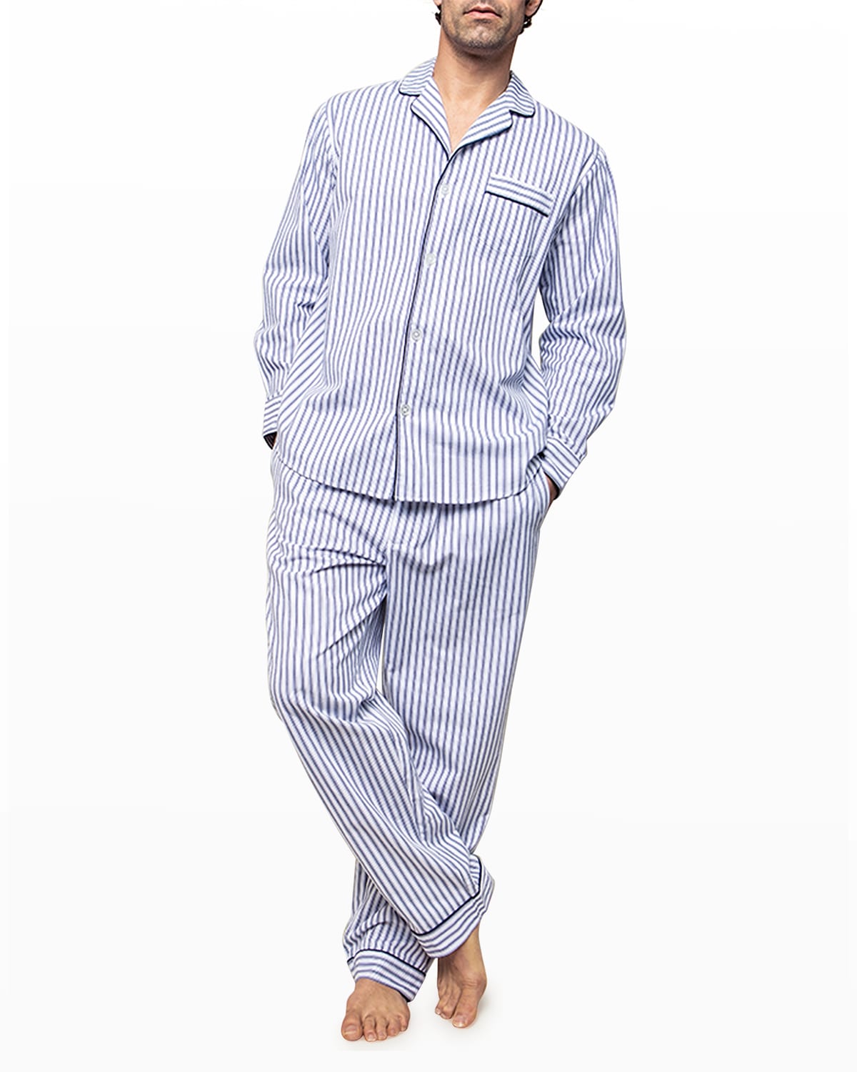 Petite Plume Men's Bateau Pajama Set | Neiman Marcus