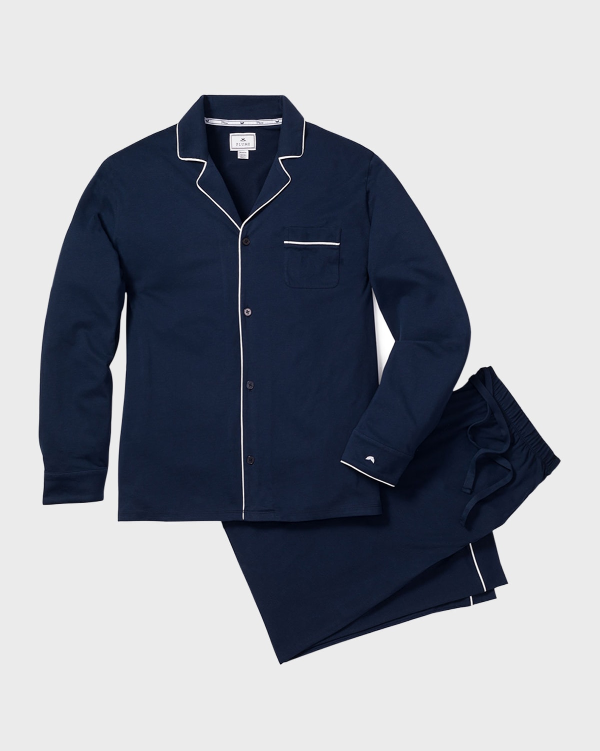 Petite Plume Men's Pima Cotton Long Pajama Set Neiman Marcus