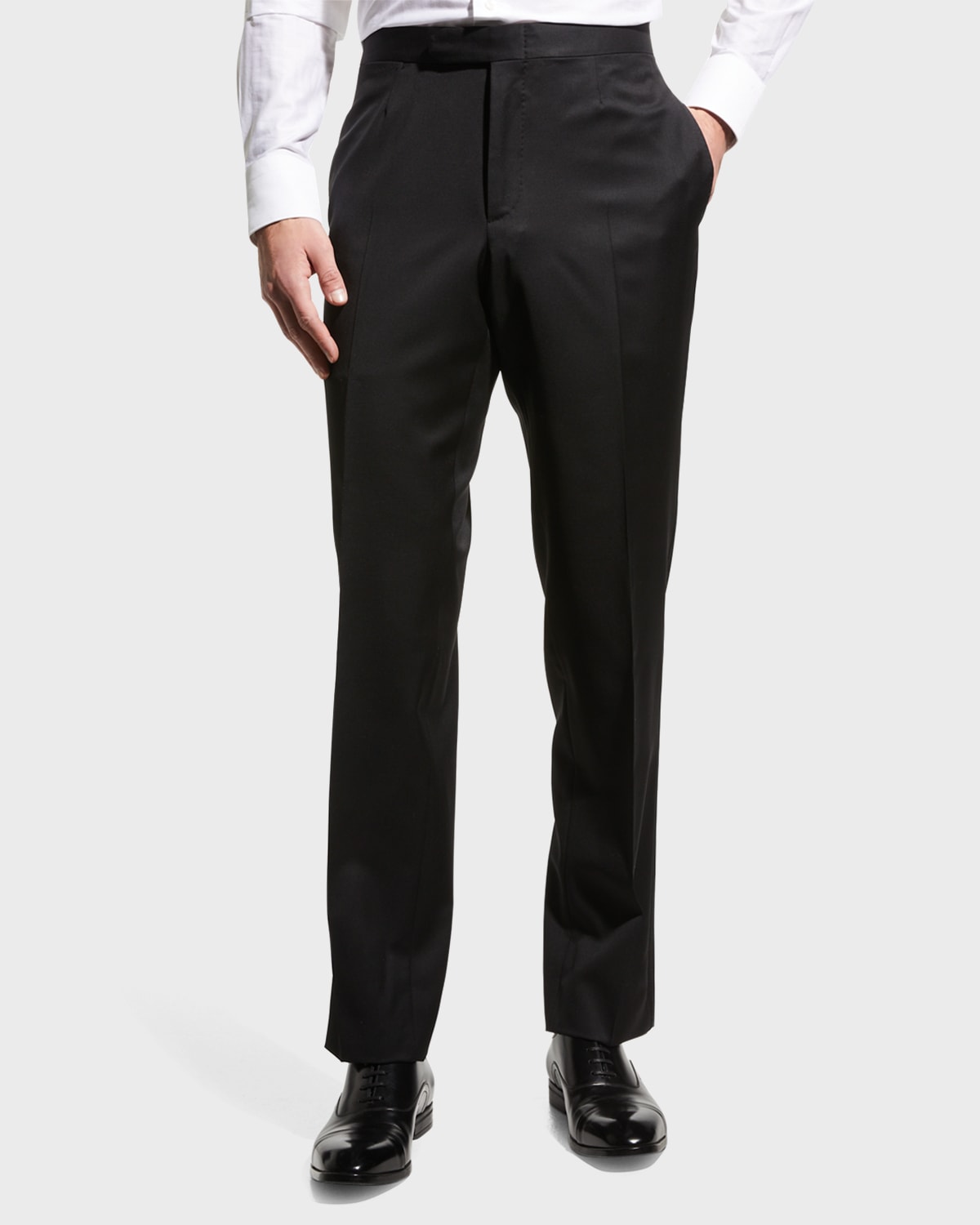 ZEGNA Men's Formal Wool/Mohair Dress Pants Neiman Marcus