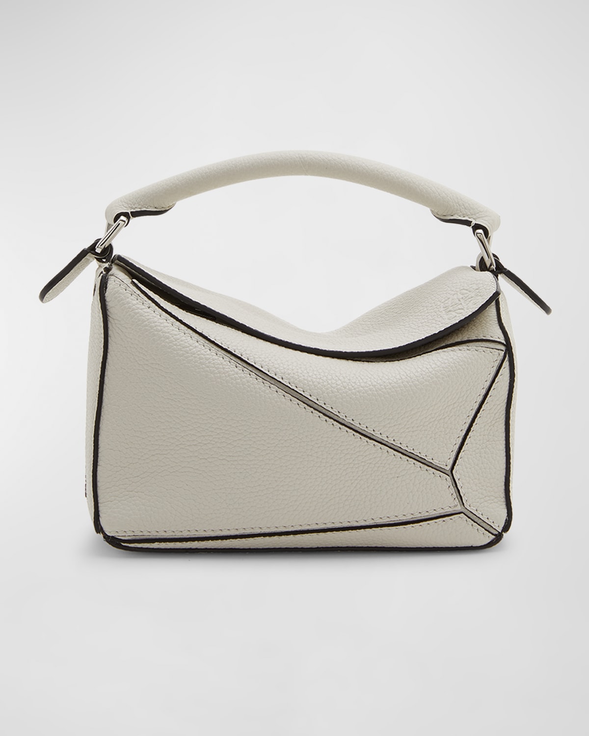 LOEWE Puzzle bag small leather 2WAY Shoulder Handbag Sand beige main image 1