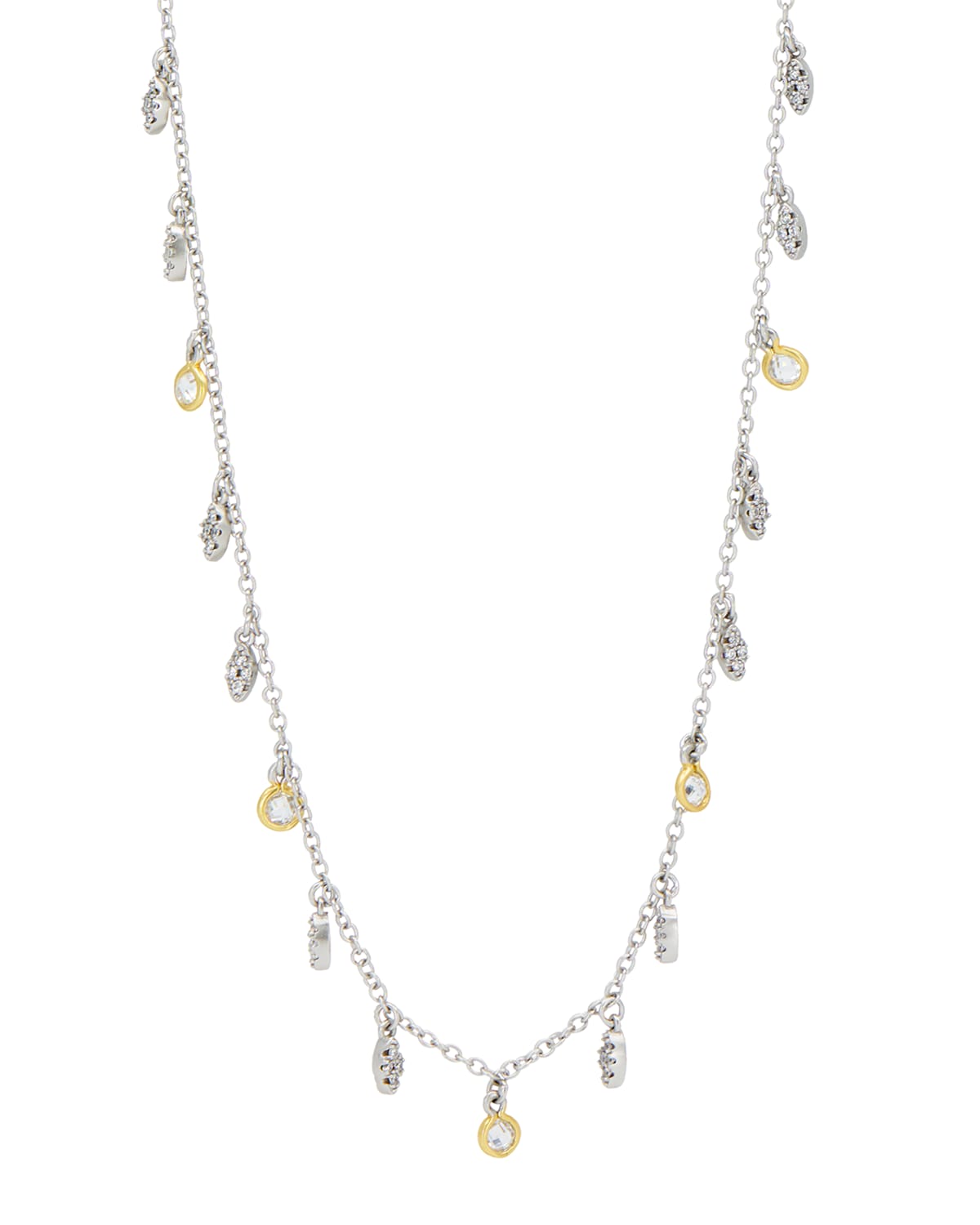 Freida Rothman Petals and Pave Double Strand Pendant Necklace | Neiman ...