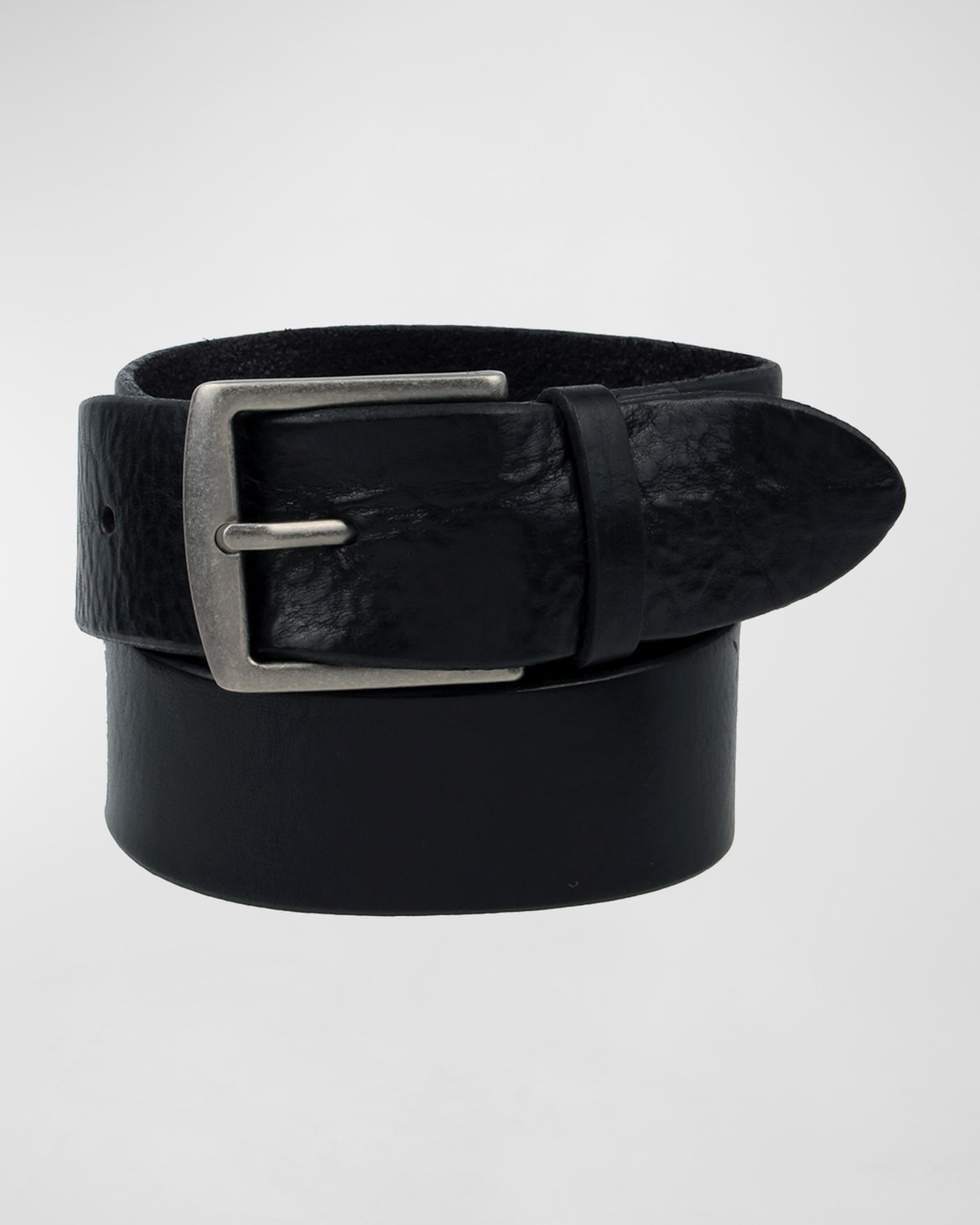 Frye Men's Flat Panel Leather Belt Neiman Marcus