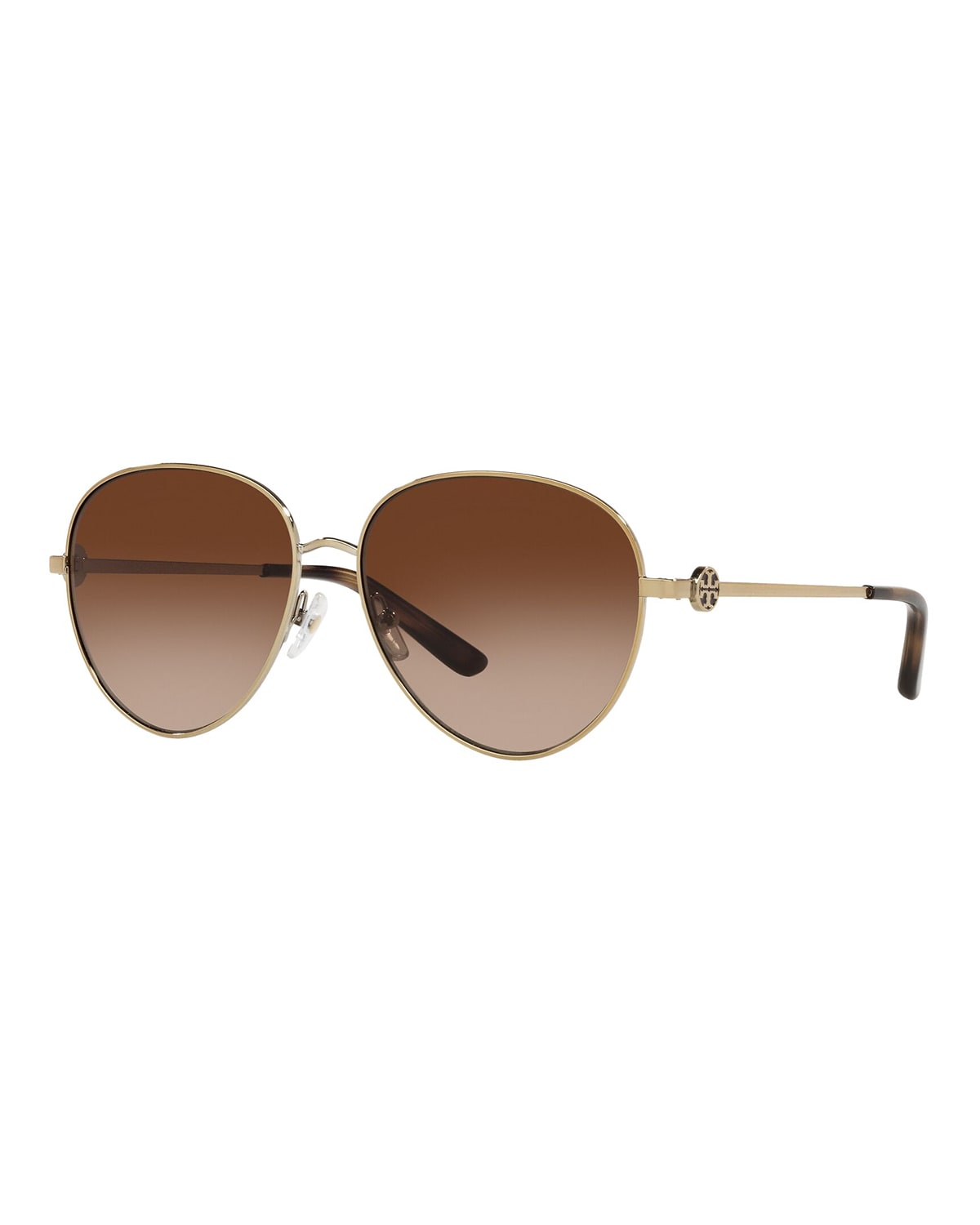 Tory Burch Polarized Metal Aviator Sunglasses Neiman Marcus