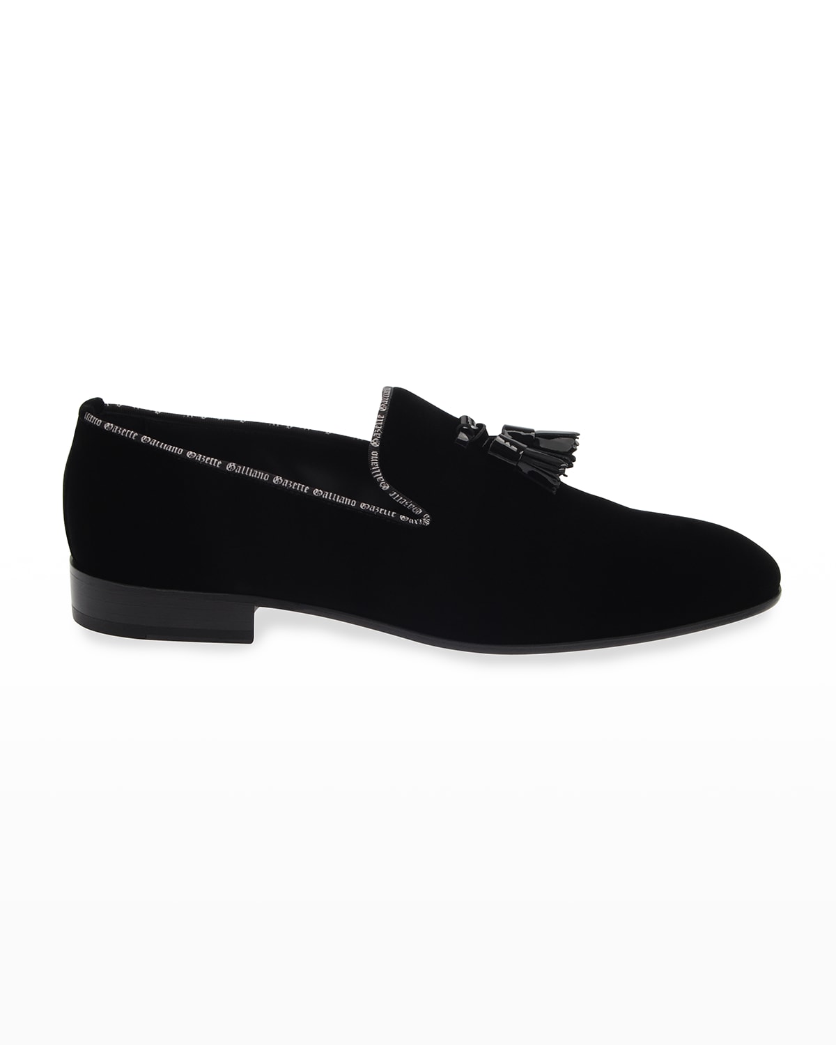 mens velvet loafers embroidered