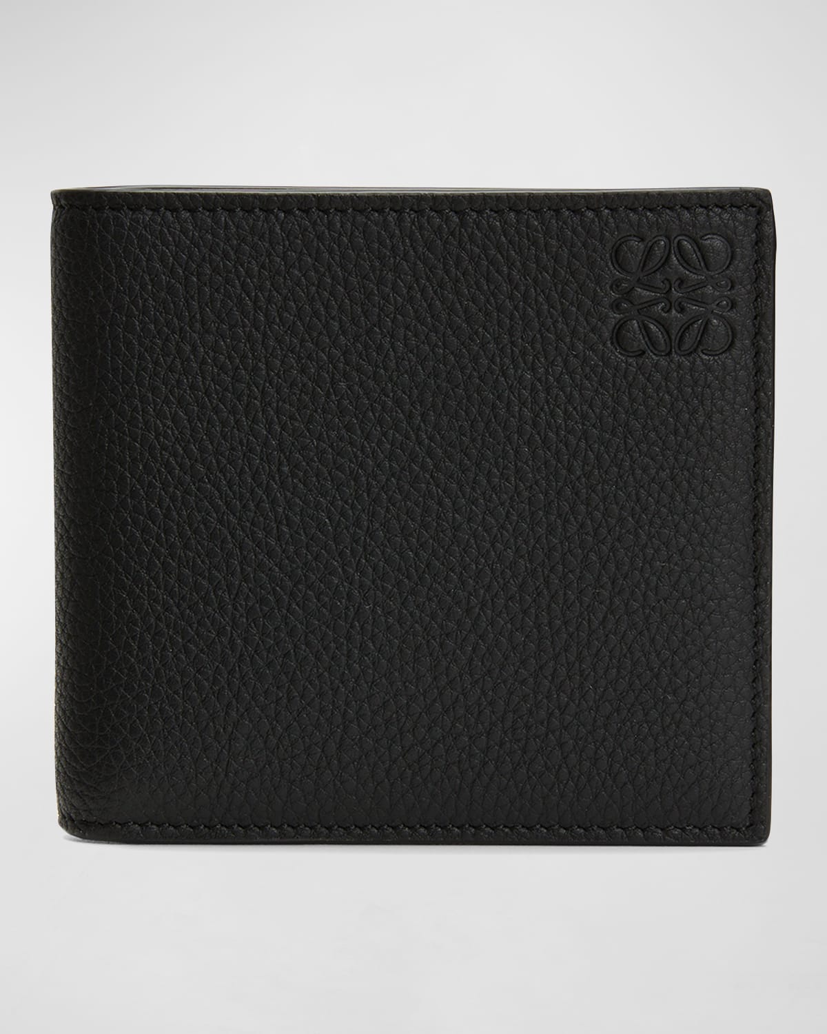 Armani Men's Woven Leather Bifold Wallet Neiman Marcus
