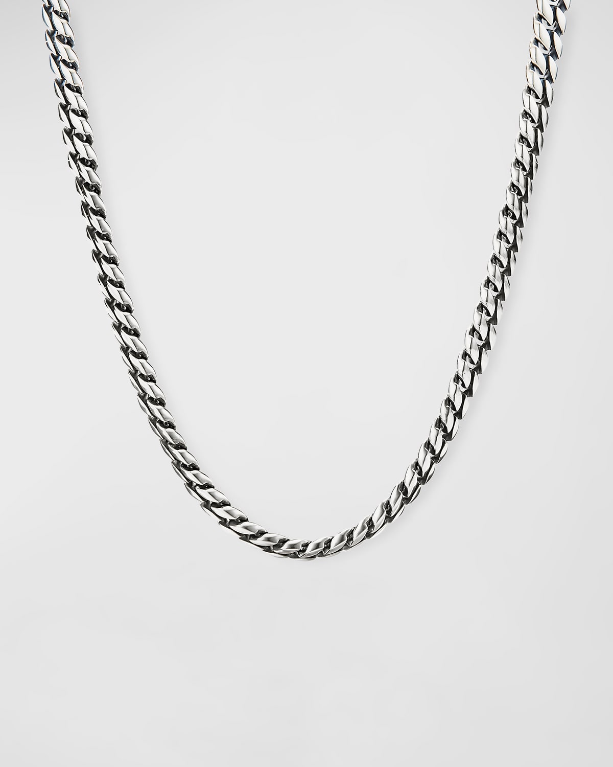 David Yurman Men's Curb Chain Necklace in Silver, 8mm, 22