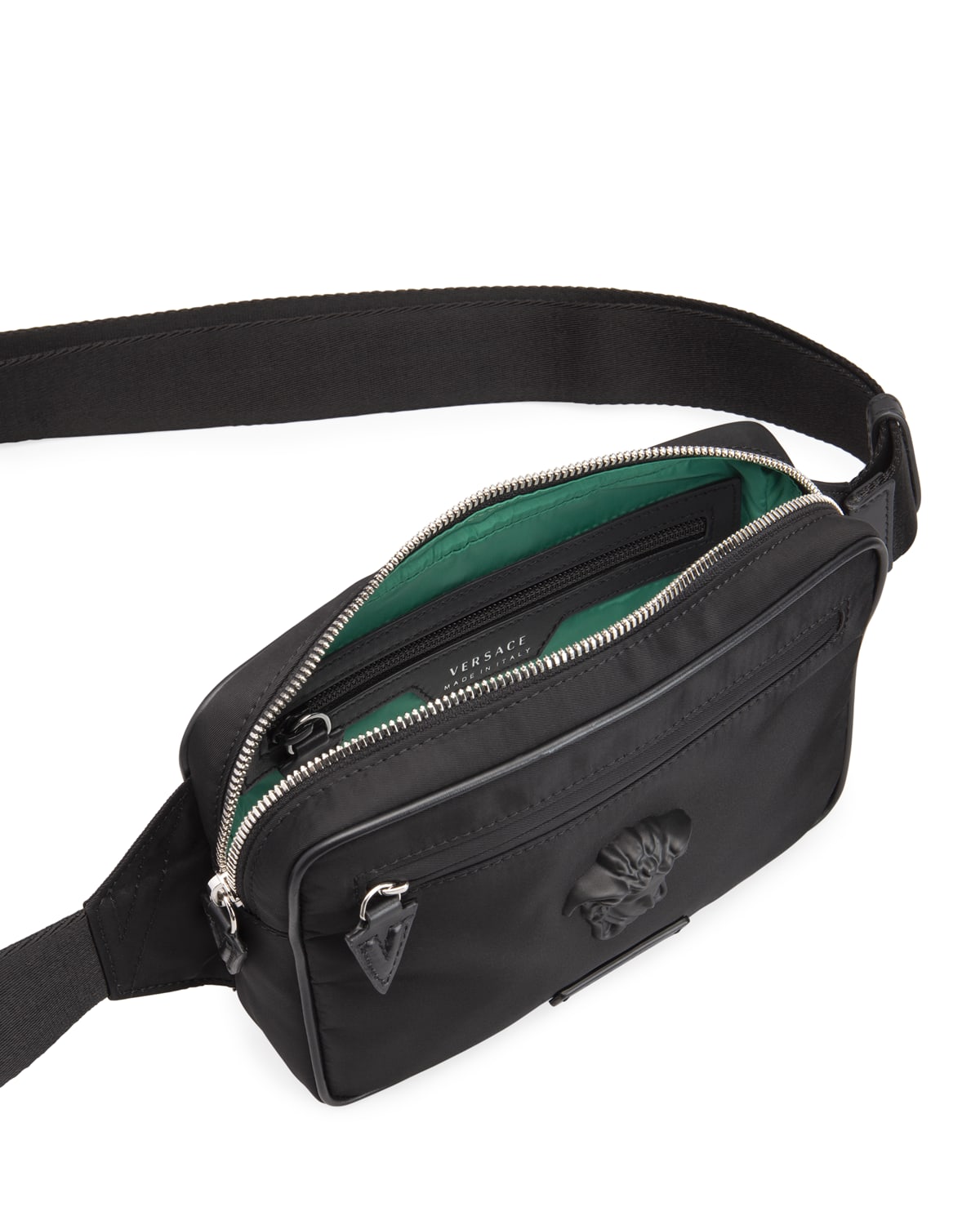 Versace Men's Medusa Nylon Belt Bag