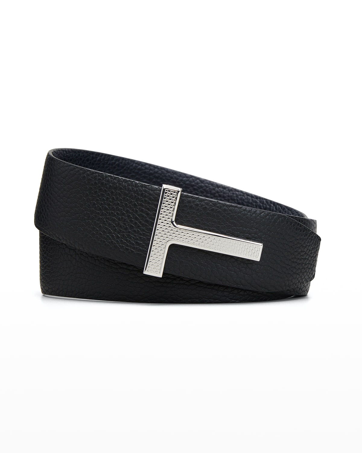 Leather Belt with T-Buckle main image 1