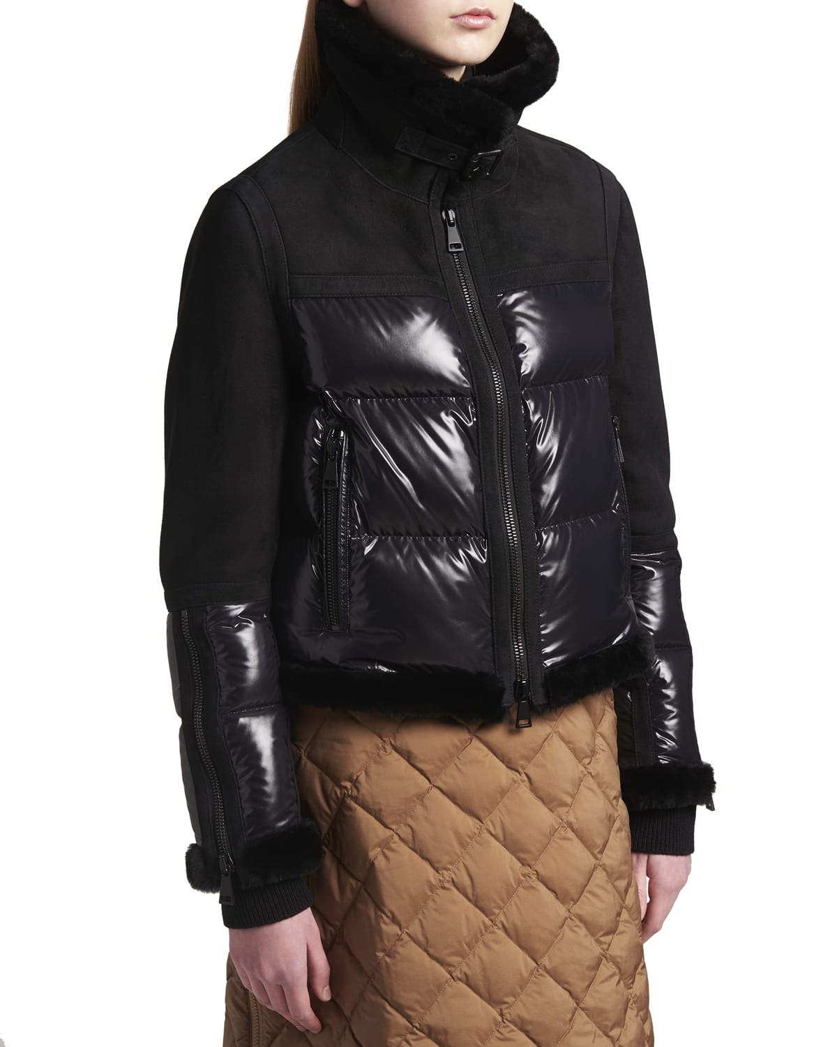 nine west cropped puffer jacket