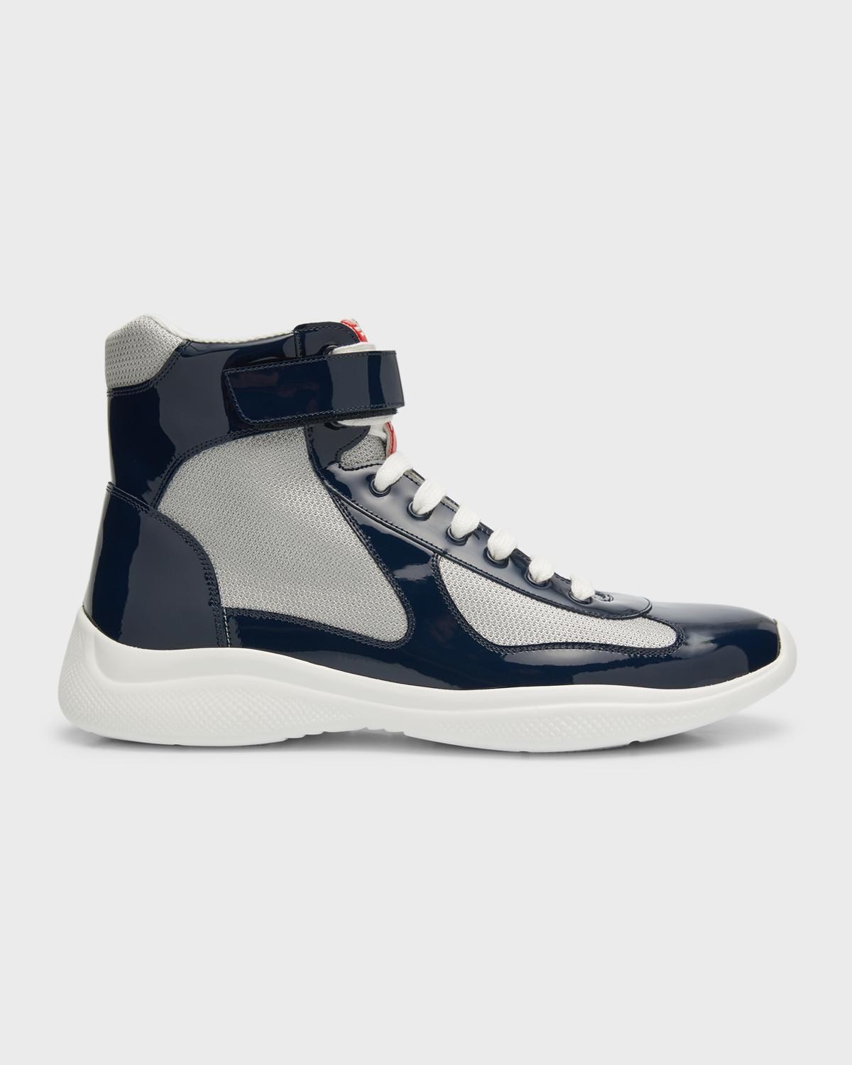 Prada America’’s Cup High Tops Prada Americas Cup Mens Hightop Sneakers Black size US 11  main image 4