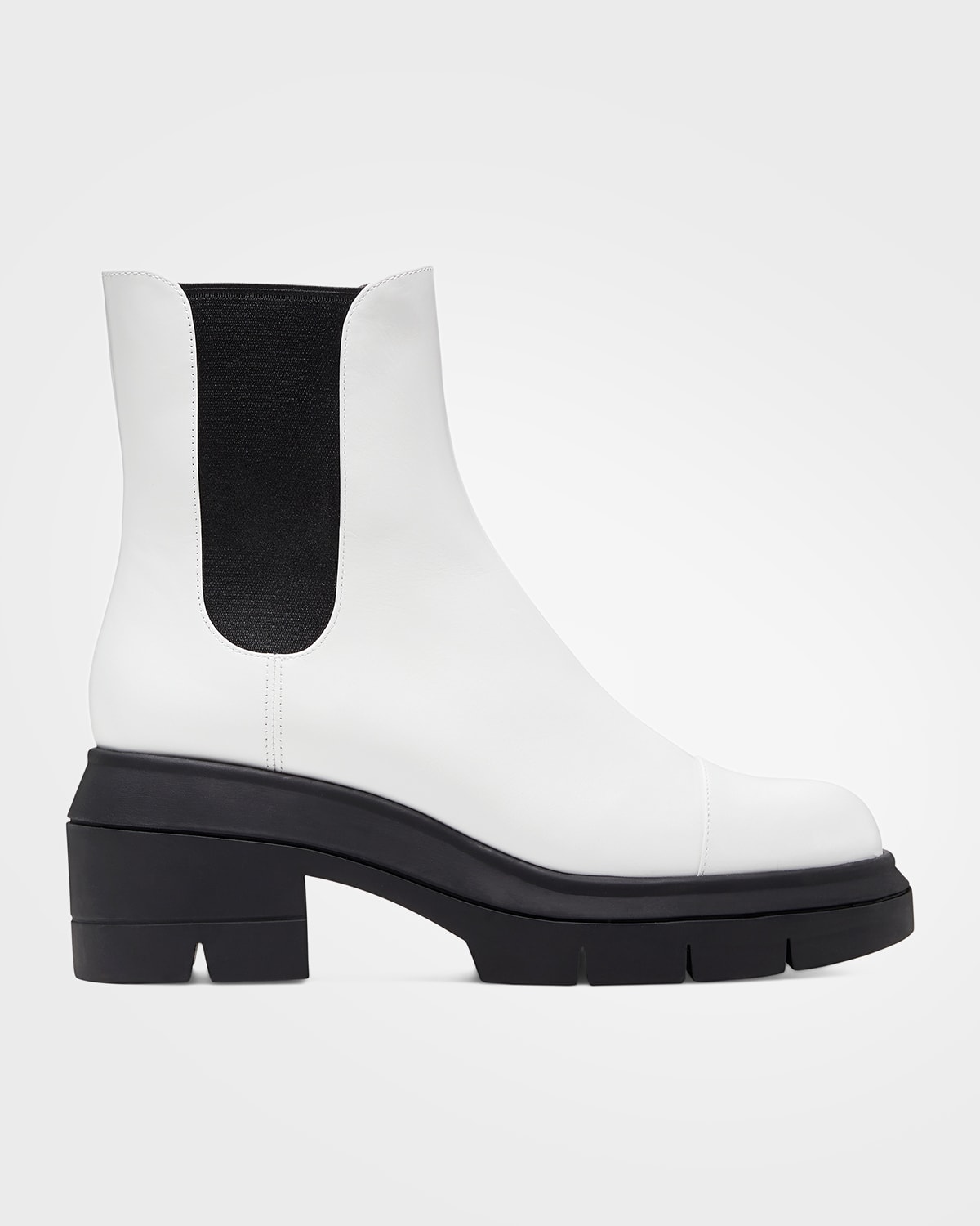 stuart weitzman maelie leather lug booties