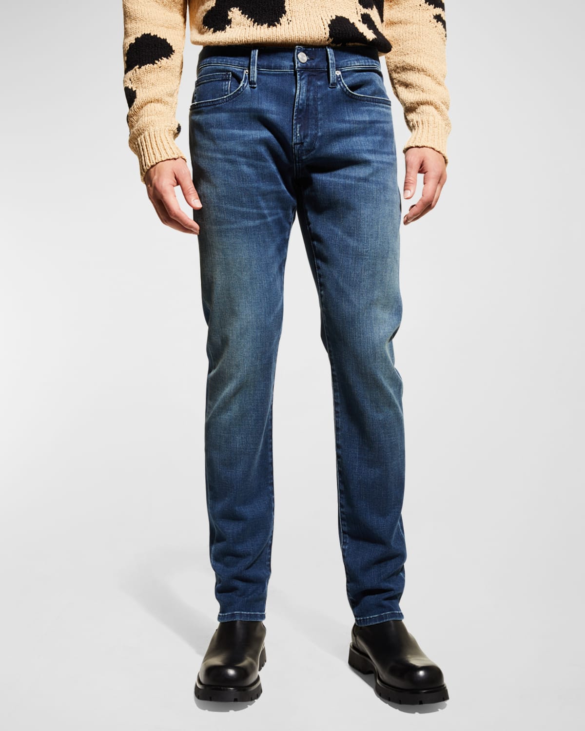 FRAME Men's L'Homme Slim-Fit Denim Jeans | Neiman Marcus