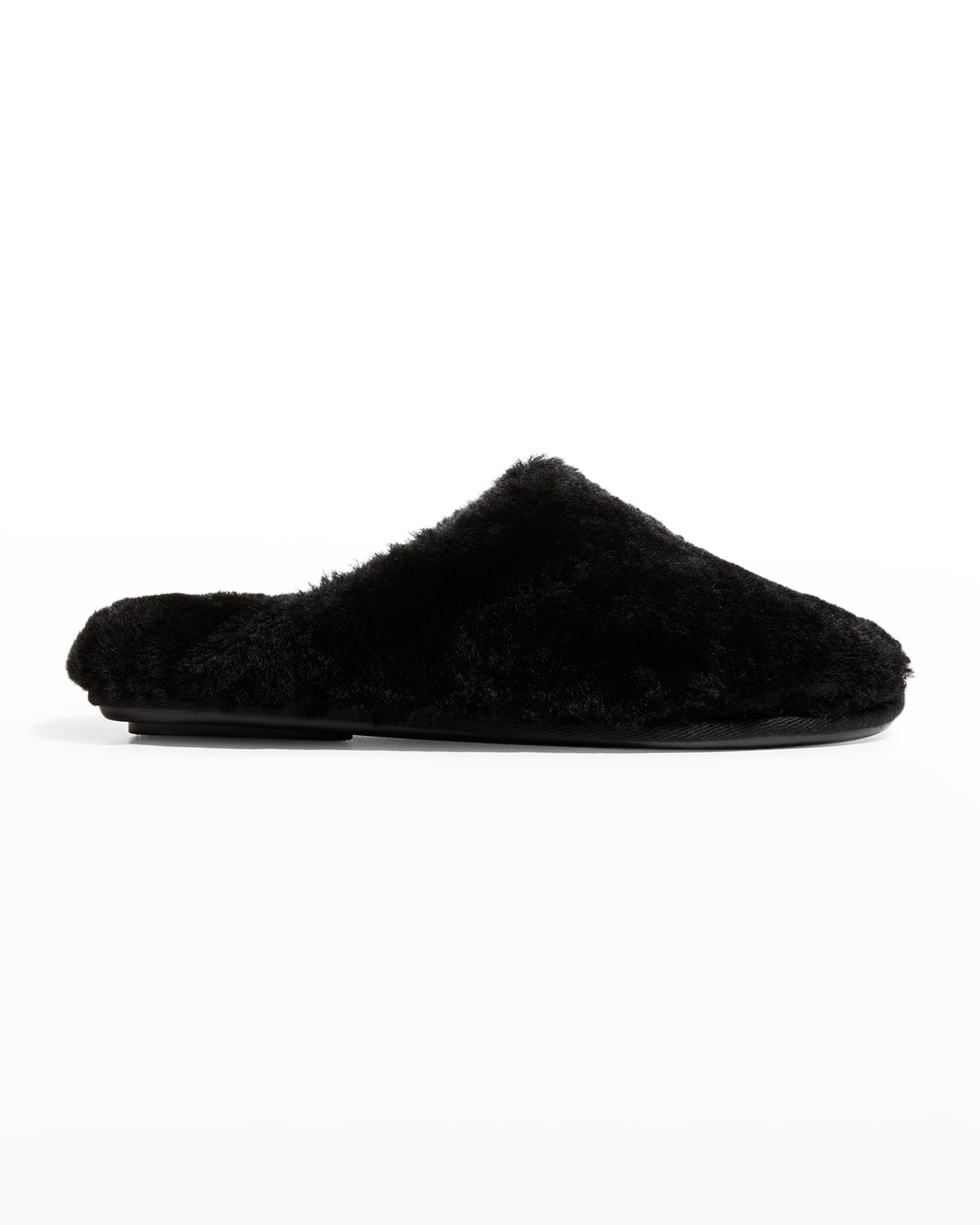 Loewe Shearling Cozy Flat Slippers | Neiman Marcus