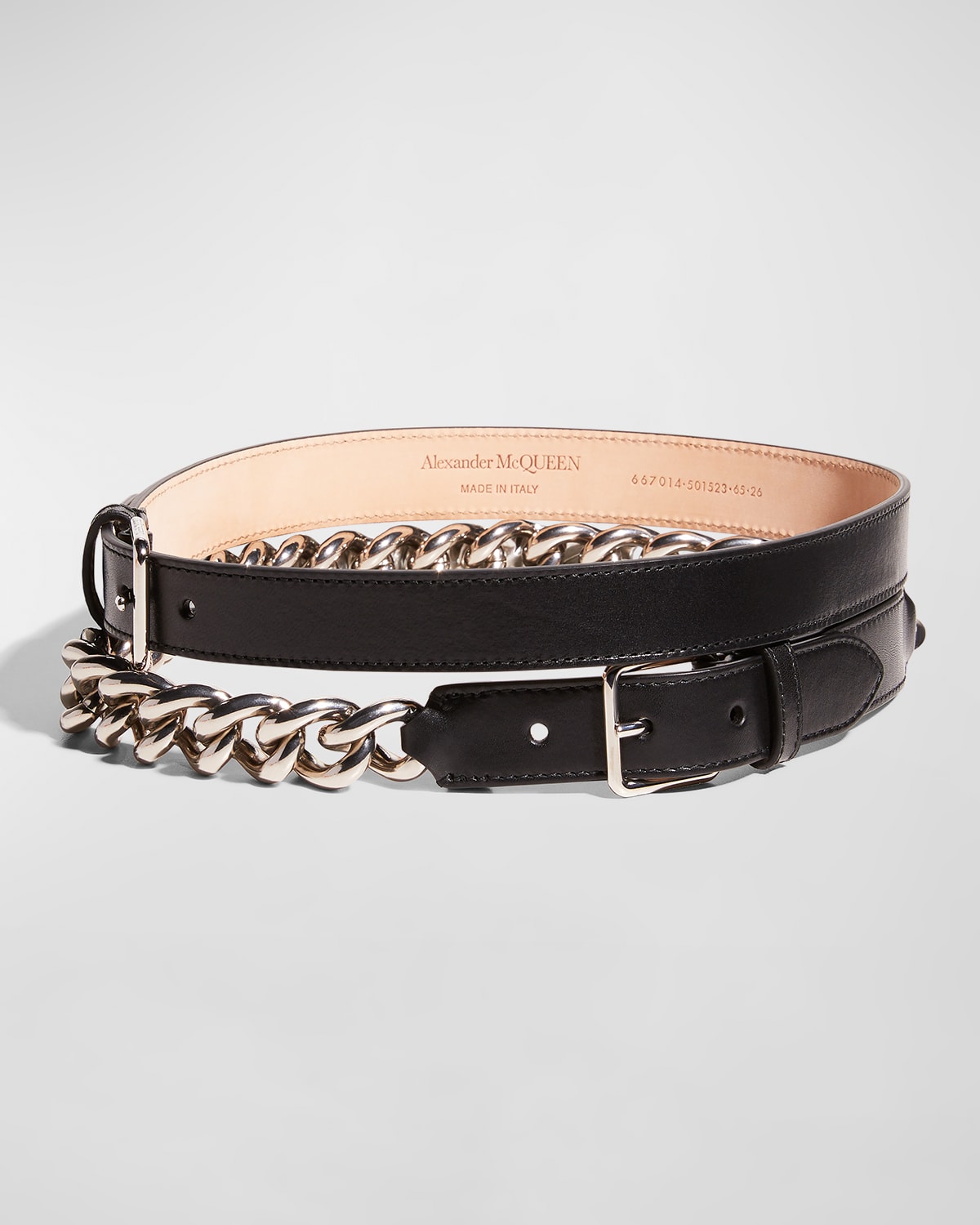 Alexander McQueen Chain Long Double Belt | Neiman Marcus