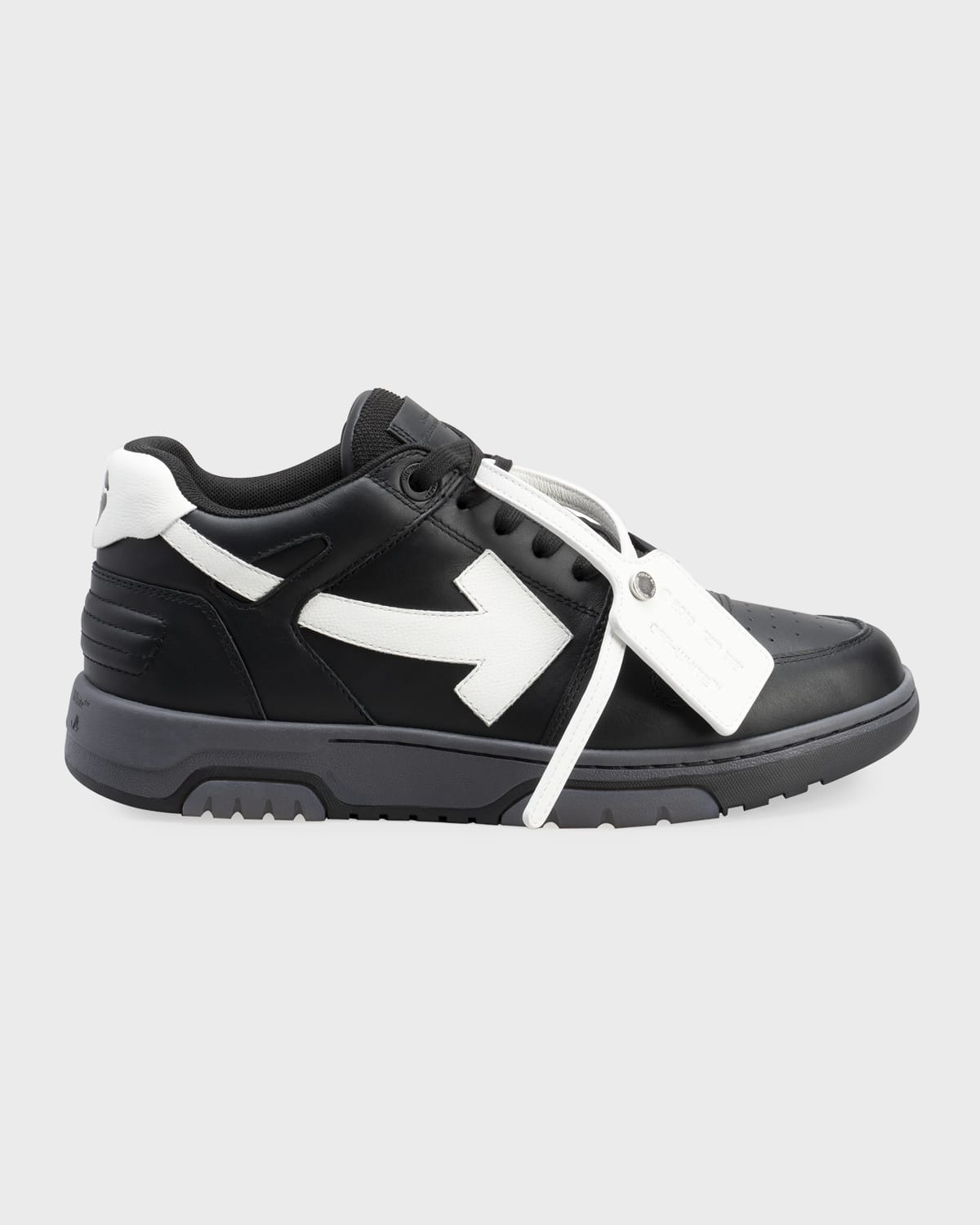 Off-White Men's Out of Office Outlined Leather Low-Top Sneakers ...