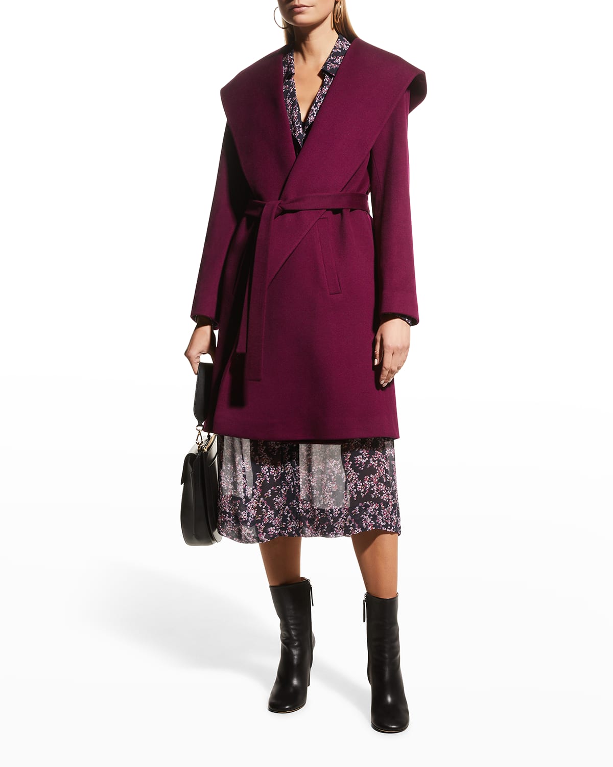 fleurette wrap coat