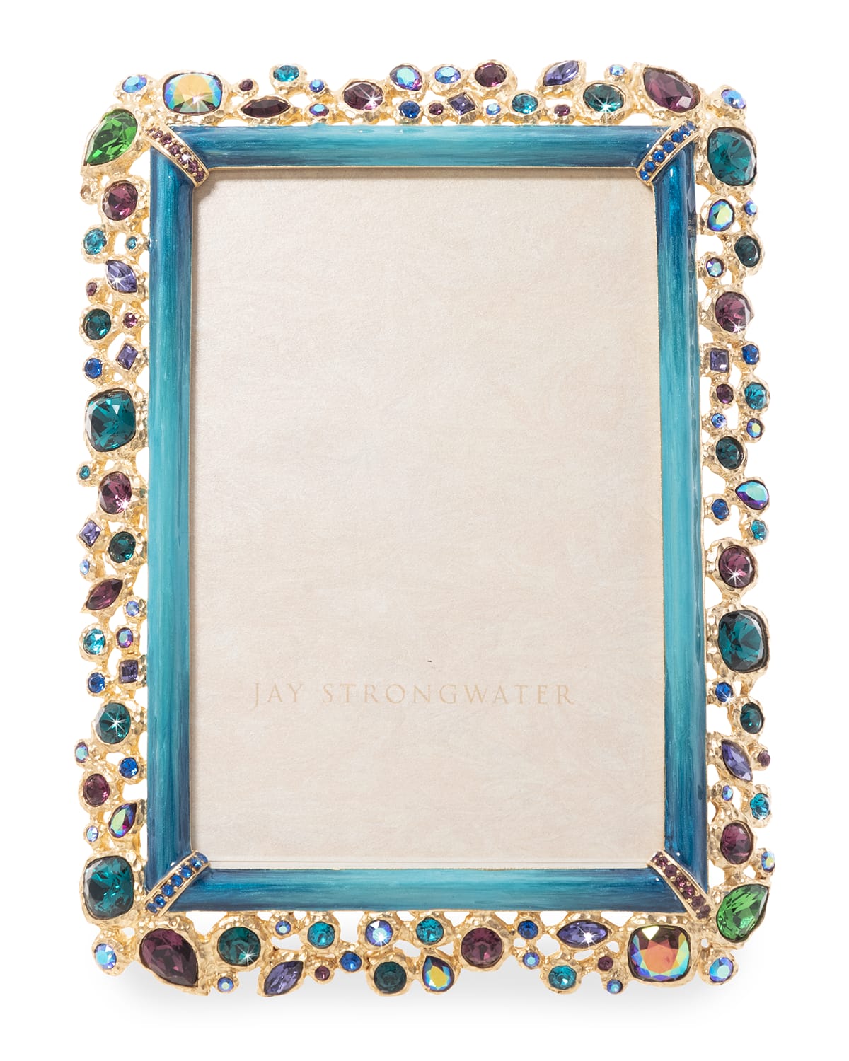 Jay Strongwater Night Bloom Rose 5" x 7" Picture Frame Neiman Marcus