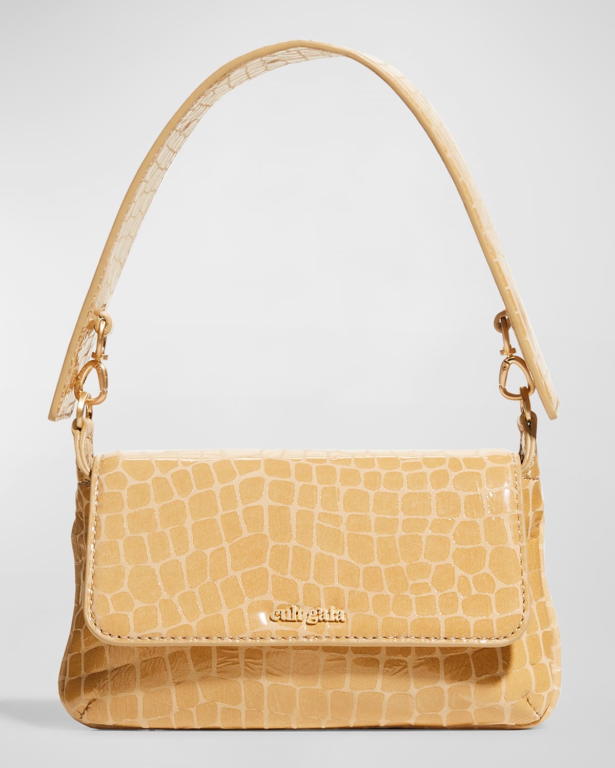 Staud Yin Yang Round MocCroc Crossbody Bag Neiman Marcus