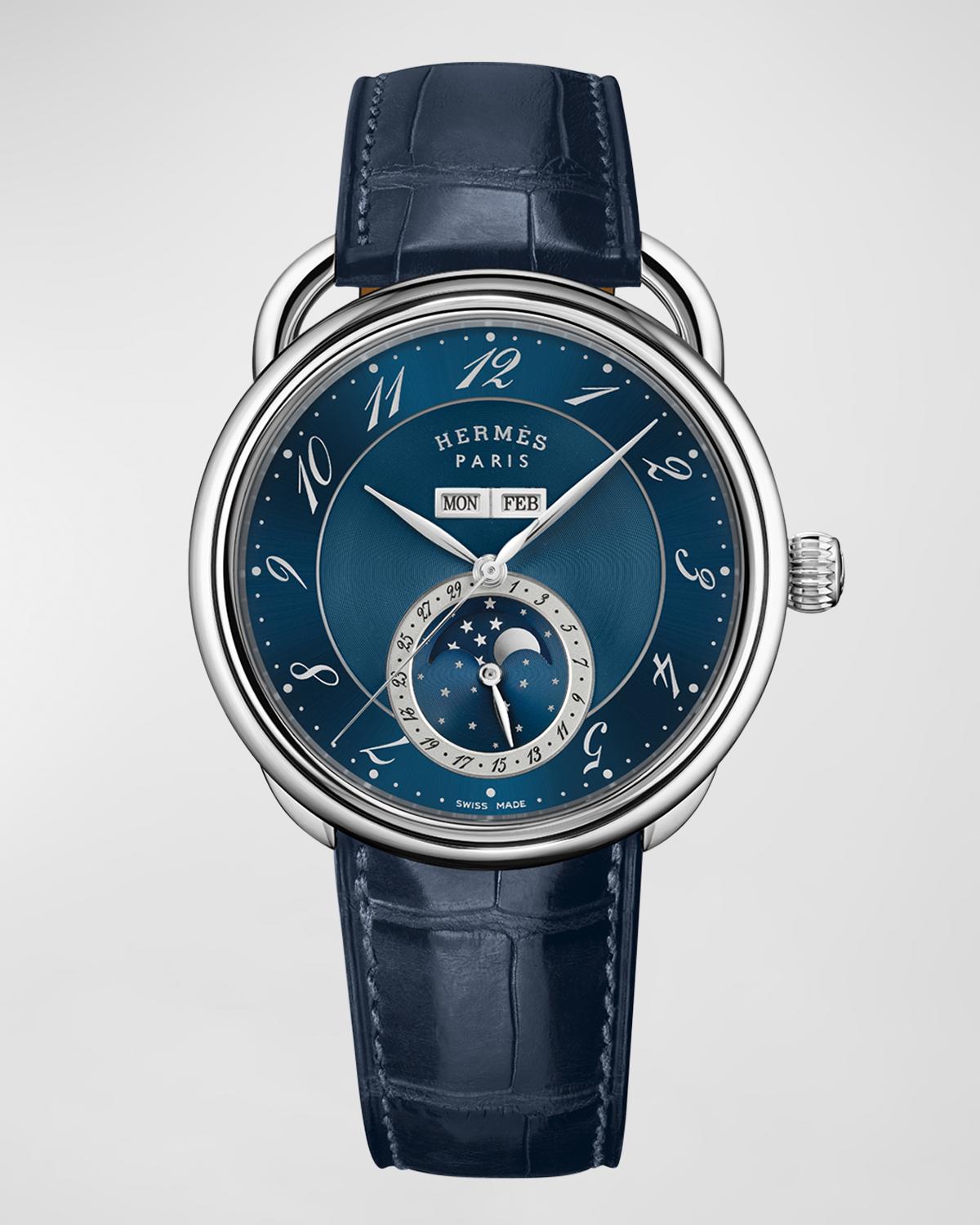 Hermès Arceau Petite Lune Watch, Large Model, 38 MM | Neiman Marcus