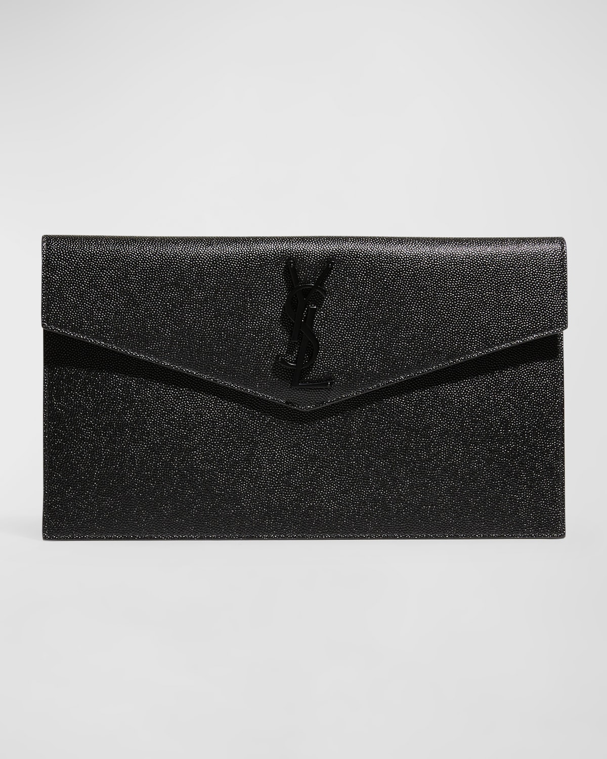 Saint Laurent Uptown YSL Monogram Grain de Poudre Wallet on Chain w