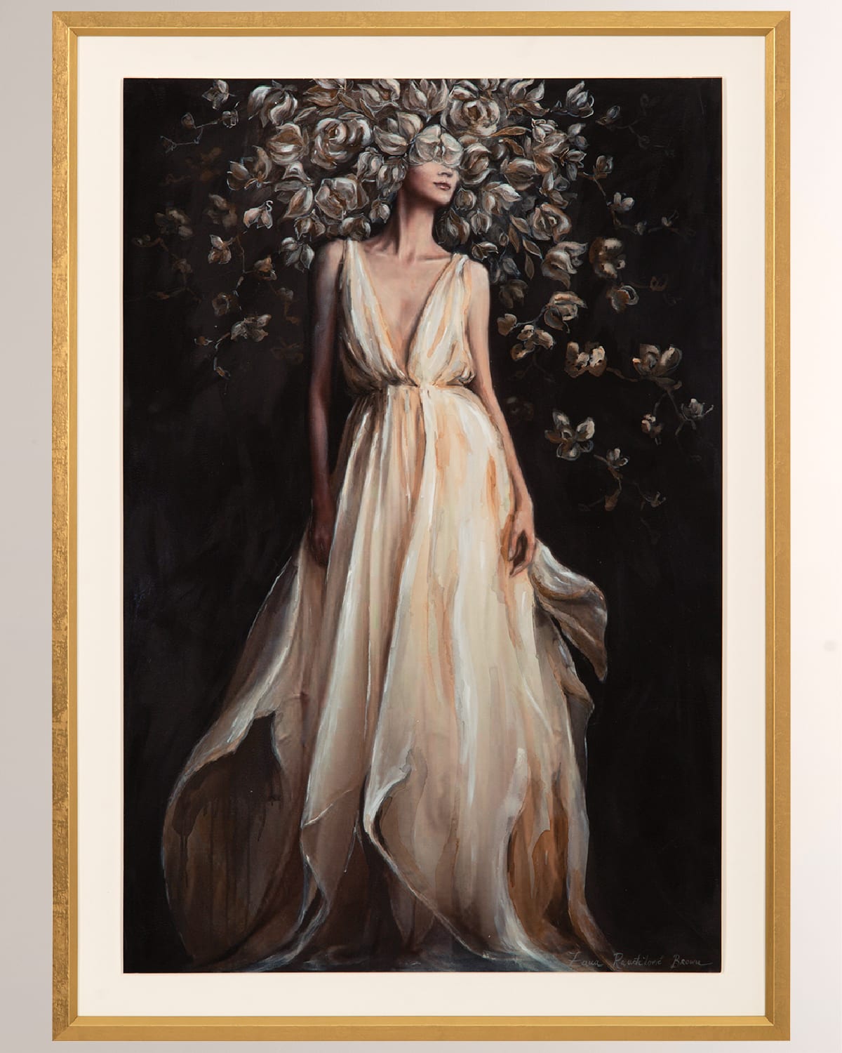 JohnRichard Collection "Rose Bud II" Giclee Wall Art Neiman Marcus