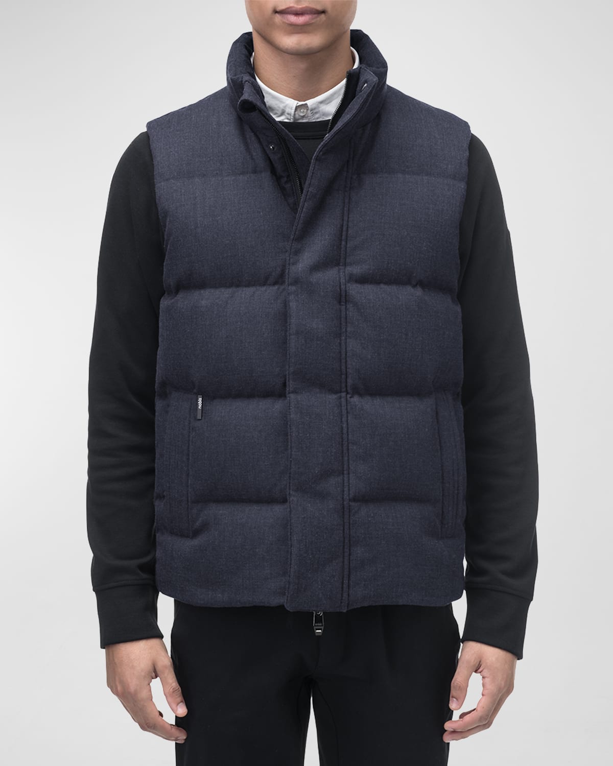 Brunello Cucinelli Men's Quilted Down Nylon Vest | Neiman Marcus