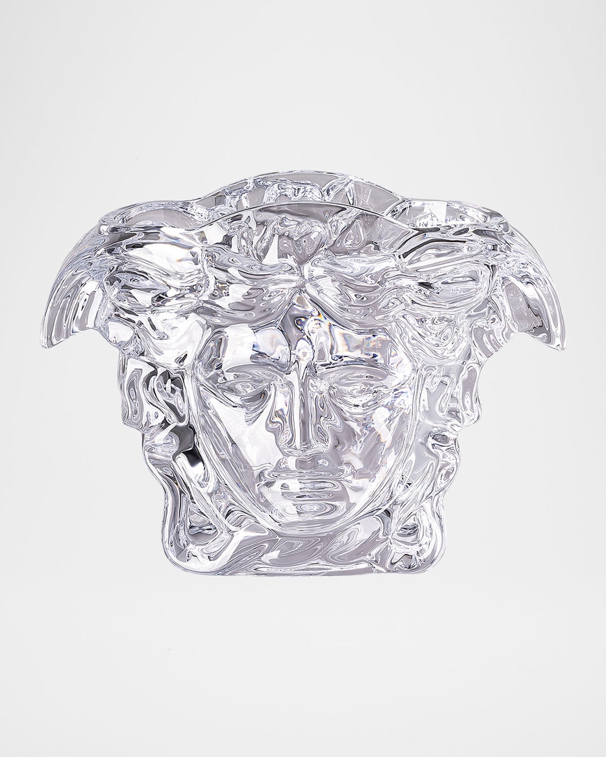 Versace Medusa Grande Vase in Black 6" Neiman Marcus