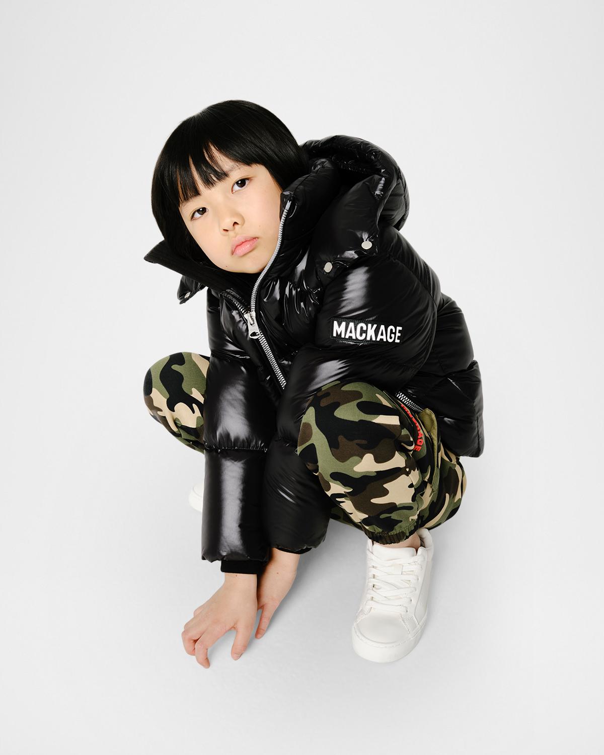 MACKAGE 키즈 제시 로고 퀼팅 자켓