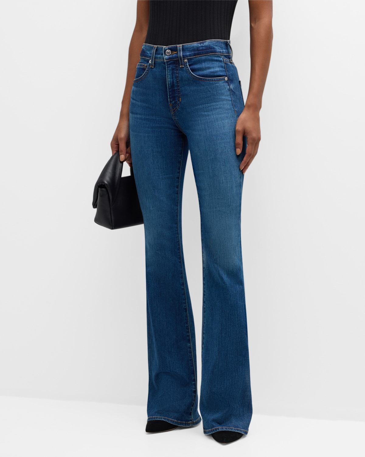 Veronica Beard Jeans Giselle Skinny Flare Jeans | Neiman Marcus