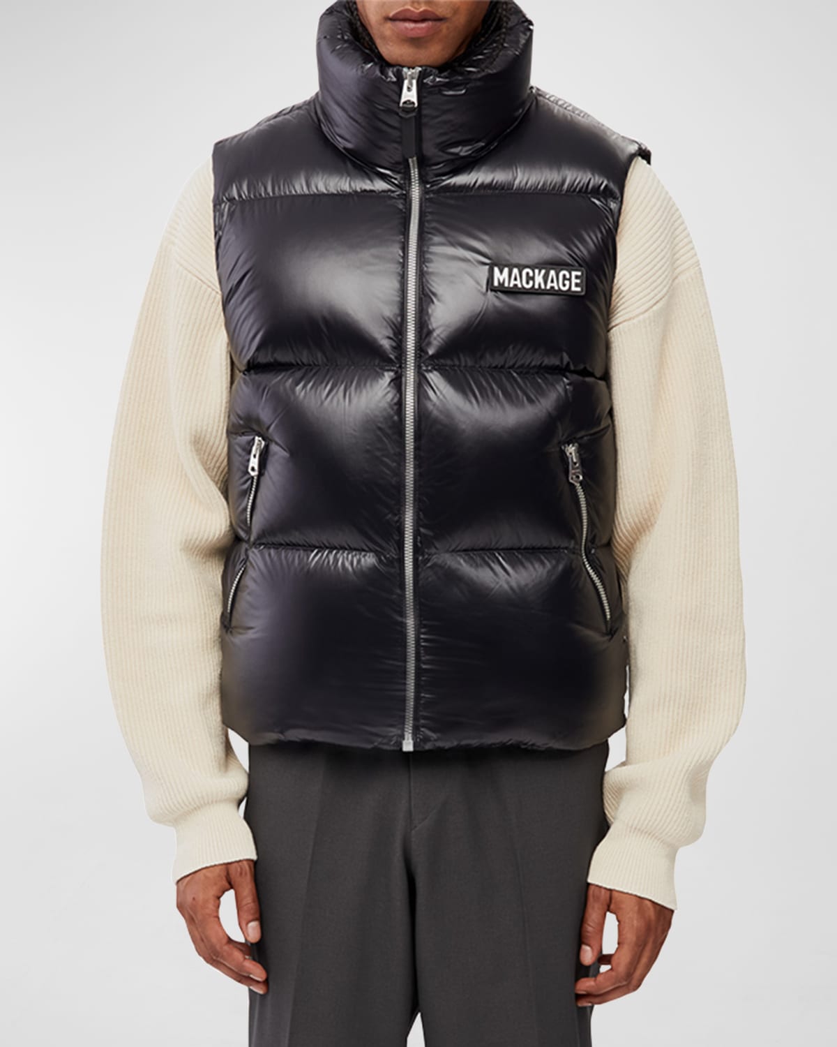 Mackage Men's Hardy Quilted Down Puffer Vest Neiman Marcus