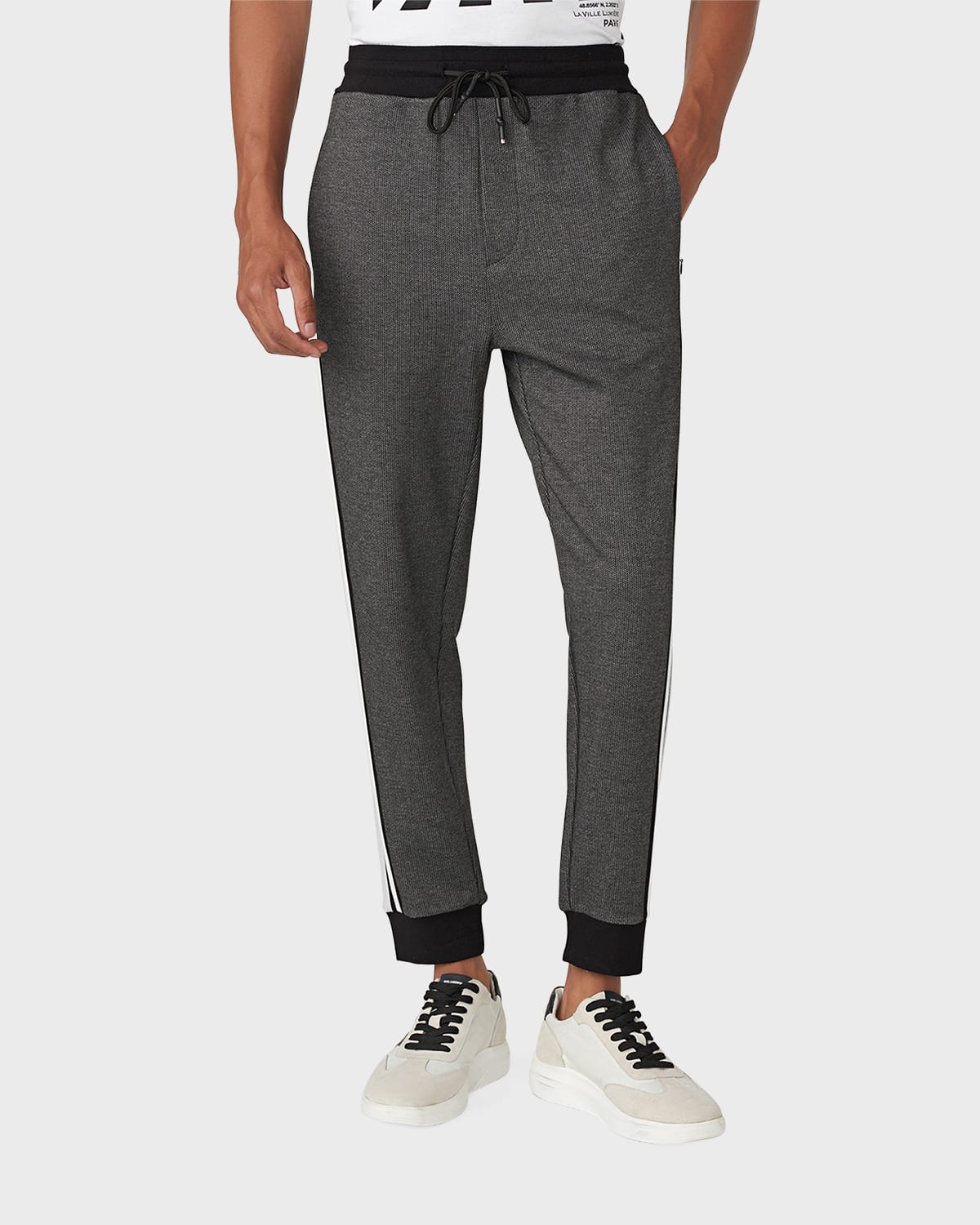 Missoni Men's Chevron SideTape Track Pants Neiman Marcus