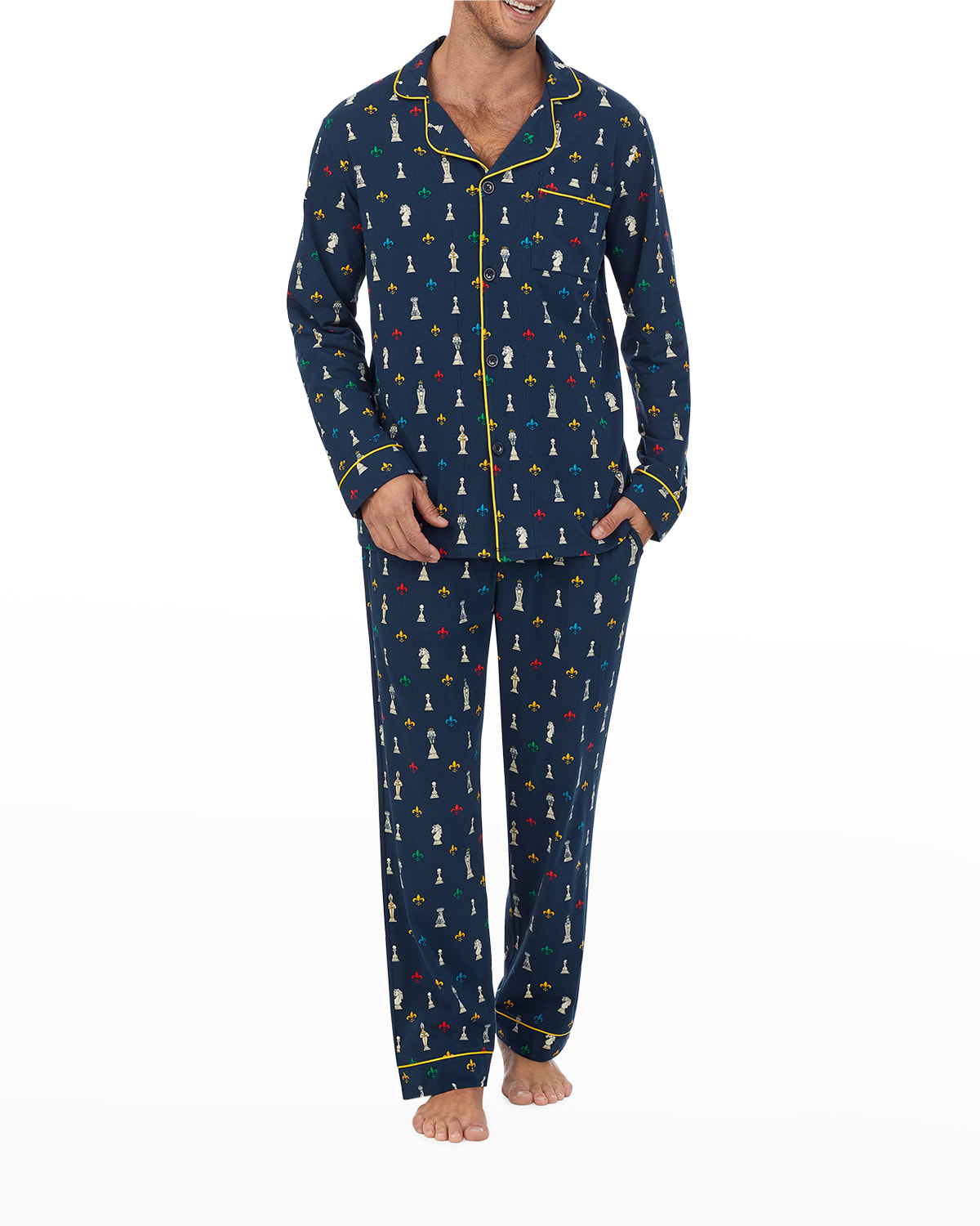 Majestic International Men's Piped Pajama Set Neiman Marcus