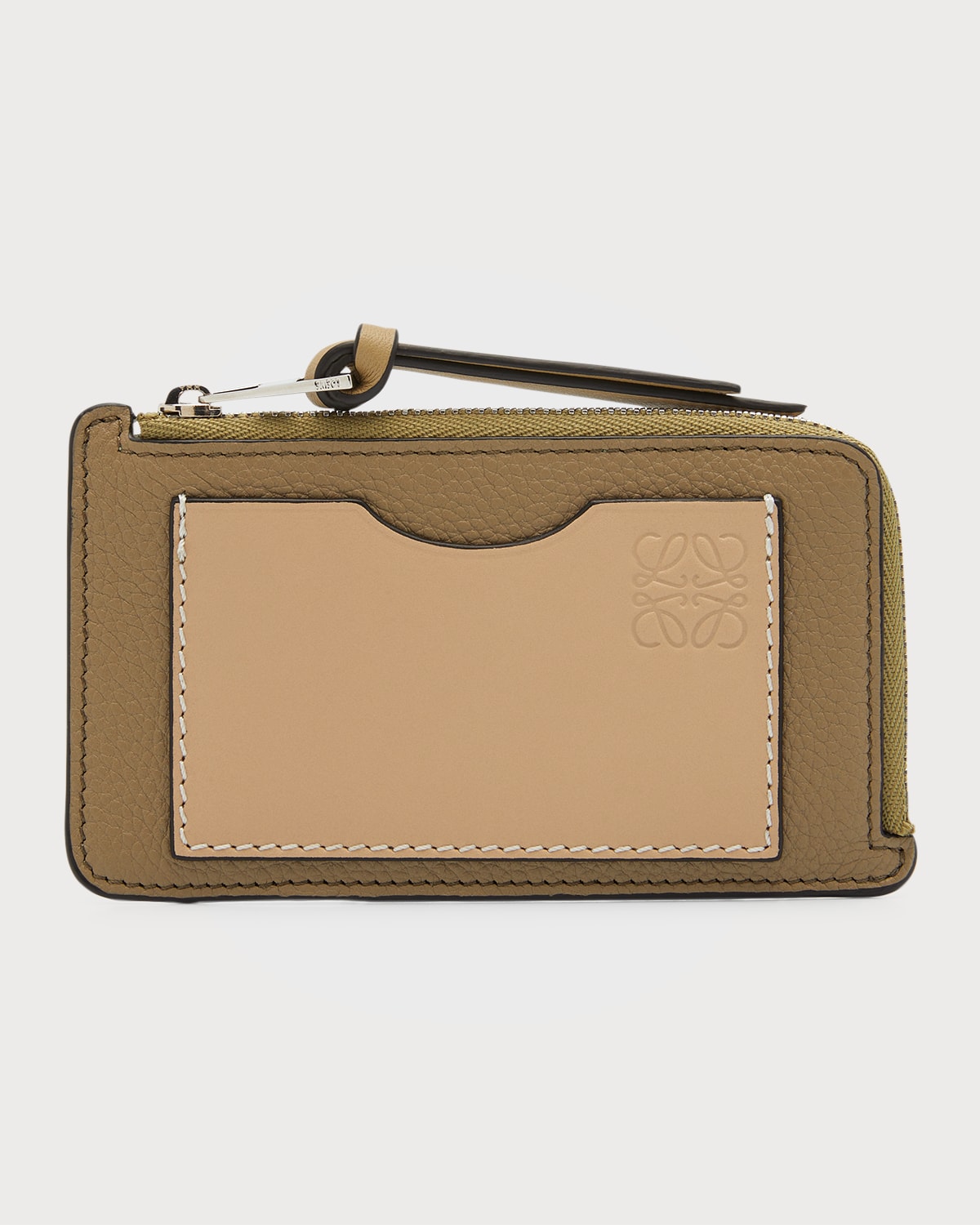 Loewe Puzzle Zip Faux Leather Card Holder Neiman Marcus