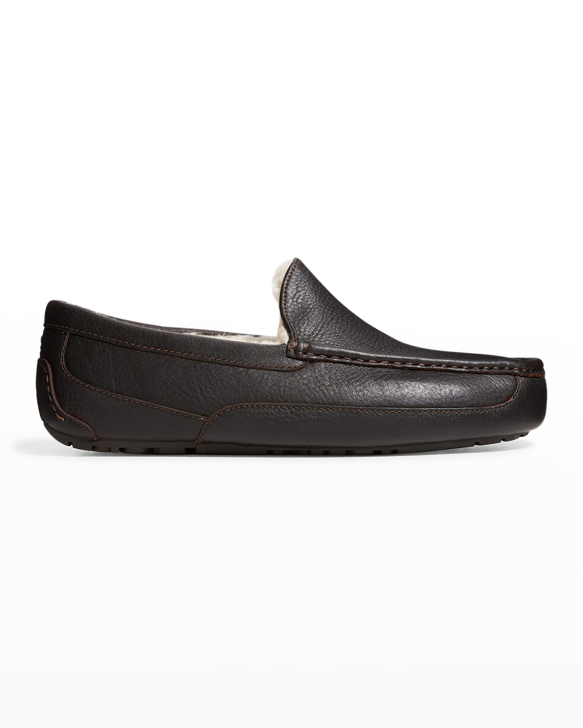mens ugg ascot leather slippers on sale