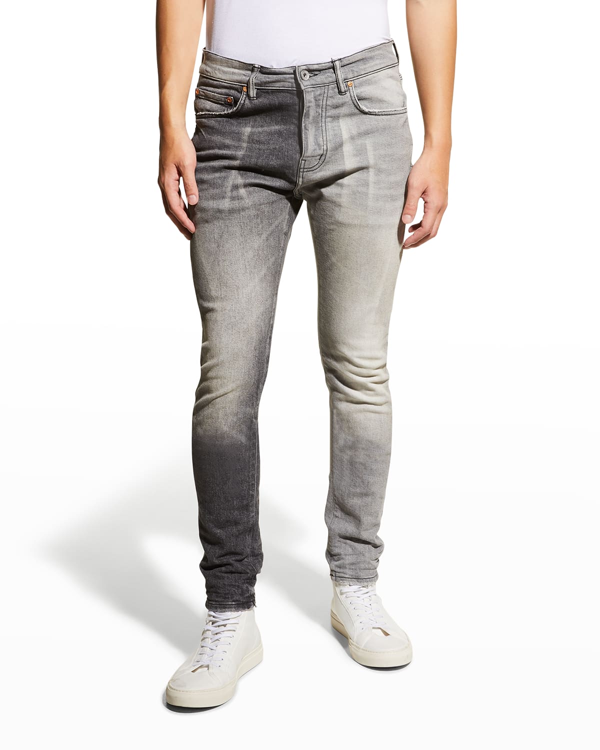 Men's Washed Blowout-Knee Jeans | Neiman Marcus