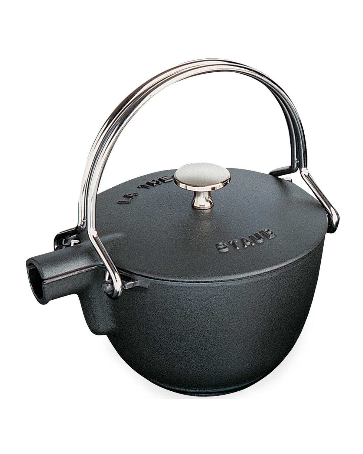 Staub Cast Iron 1-Qt Round Tea Kettle | Neiman Marcus