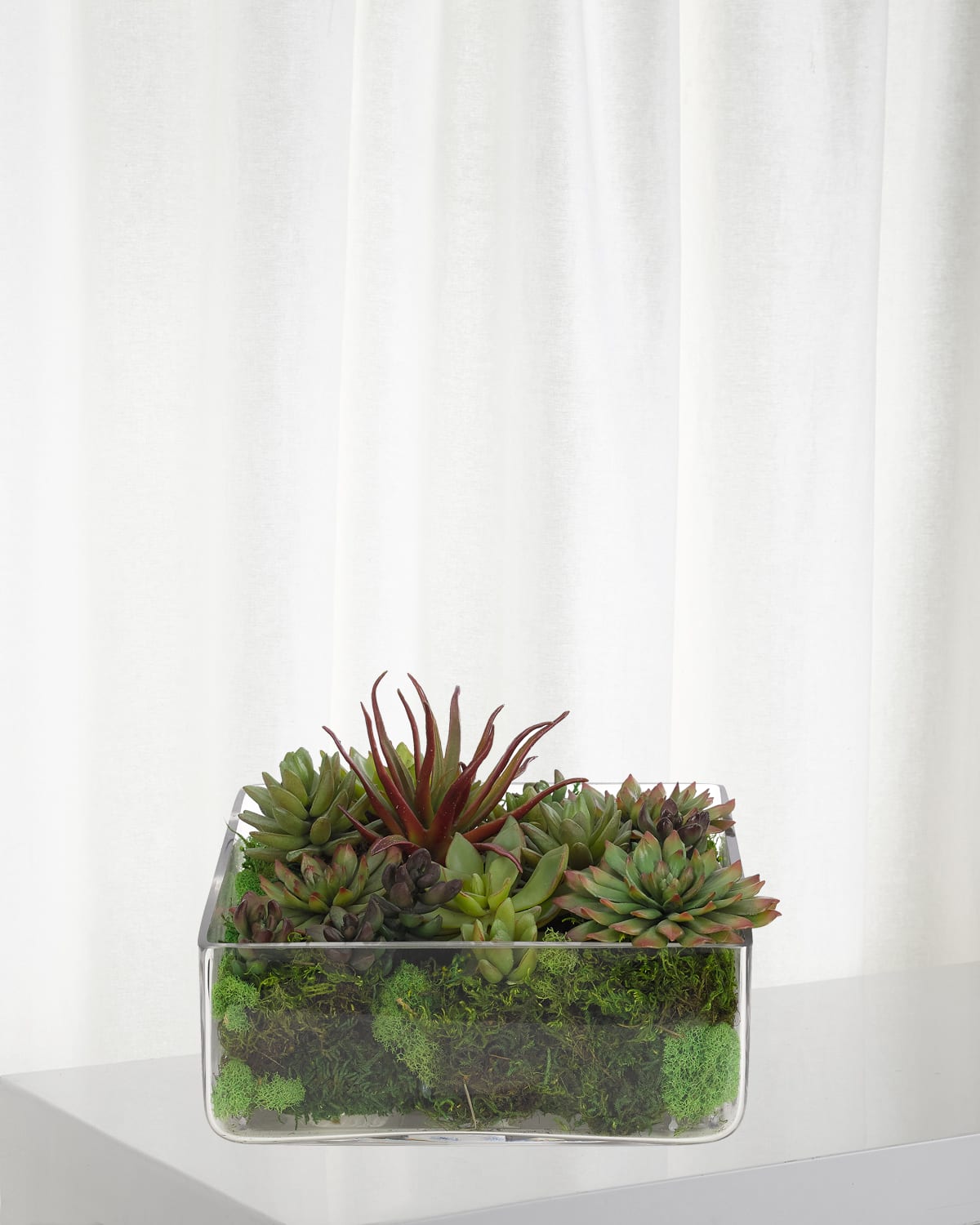NDI Faux Grass Plant in Tapered Planter, 66"T Neiman Marcus