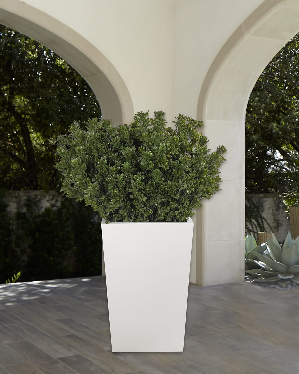 Winward Faux Boxwood Ball Topiary Plant in Planter, 36"T Neiman Marcus
