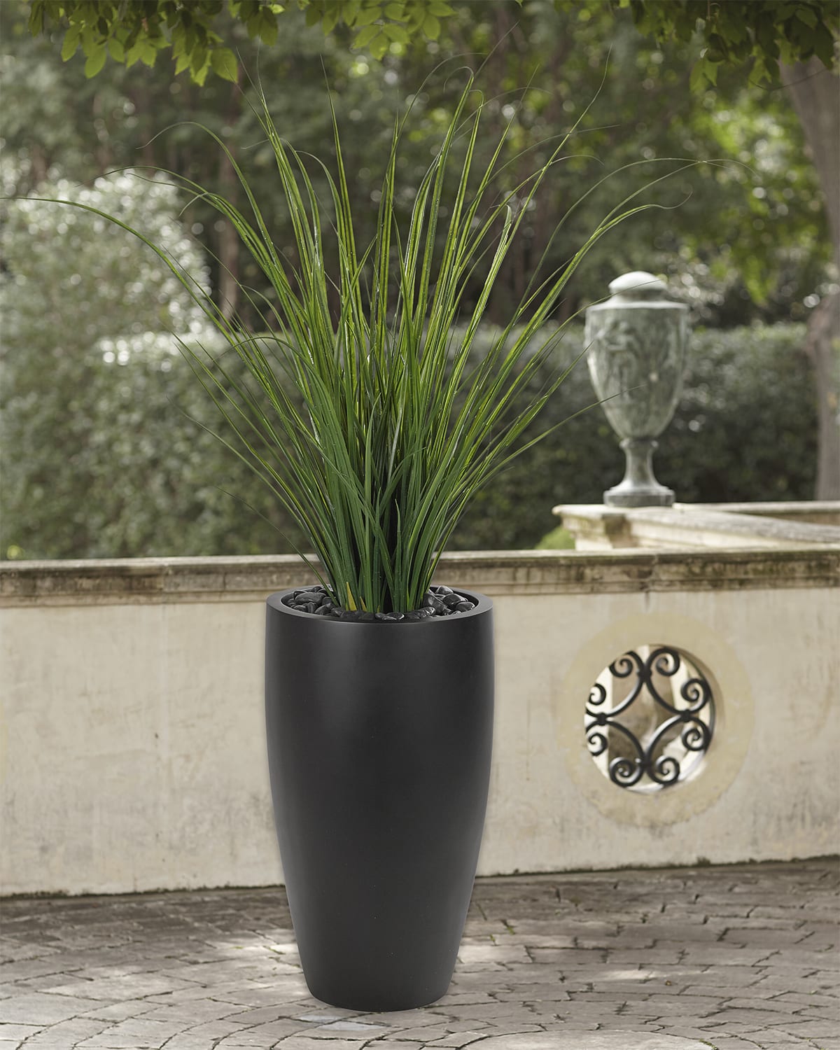 NDI Faux Boxwood Plant in Tapered Rectangular Planter, 49"T Neiman Marcus