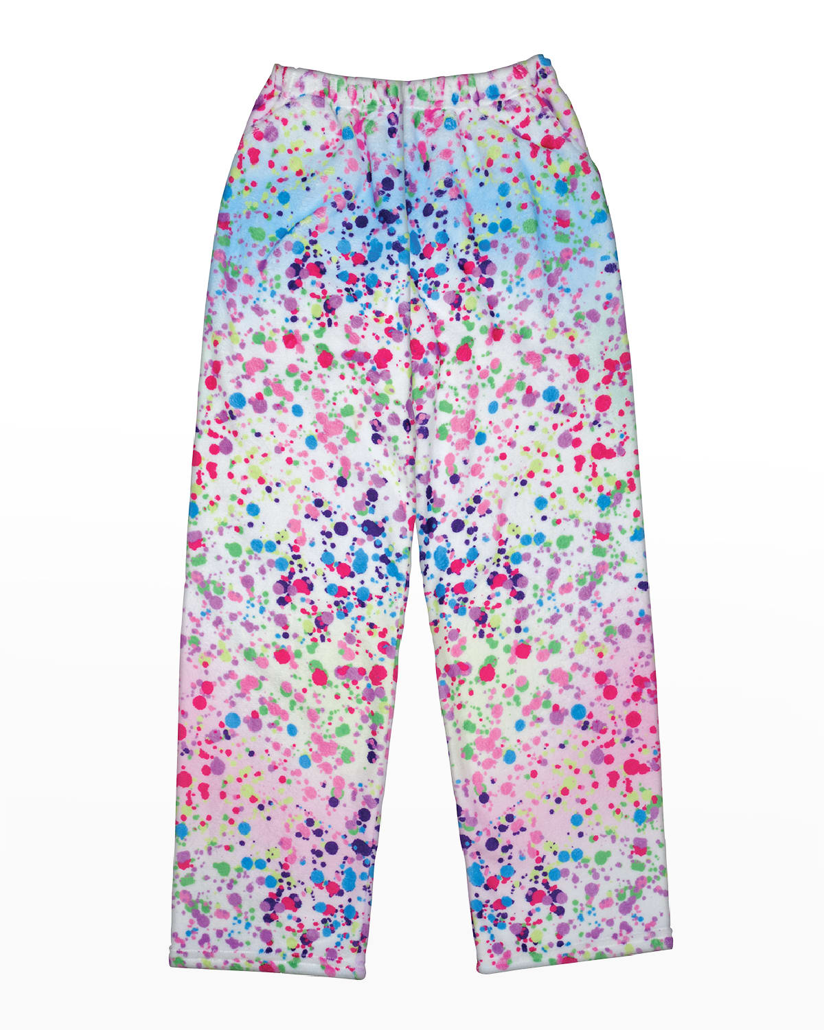 Iscream Girl's Ombre Checkerboard Plush Pajama Pants, Size XSL