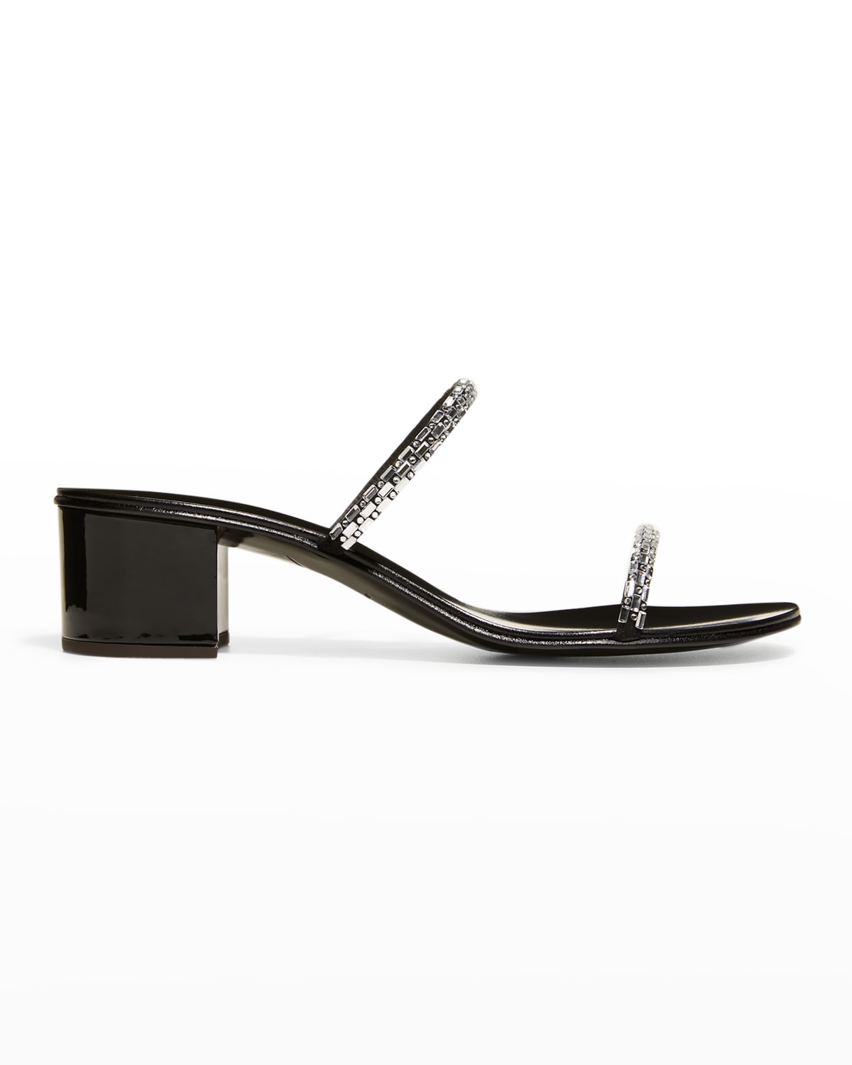 Giuseppe Zanotti Intrigo Crystal Chain Two-Band Sandals | Neiman Marcus