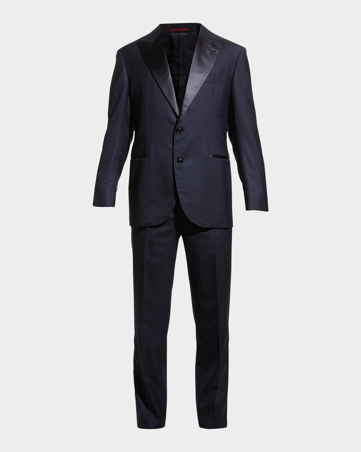 Emporio Armani Men's Solid PeakLapel Tuxedo Neiman Marcus