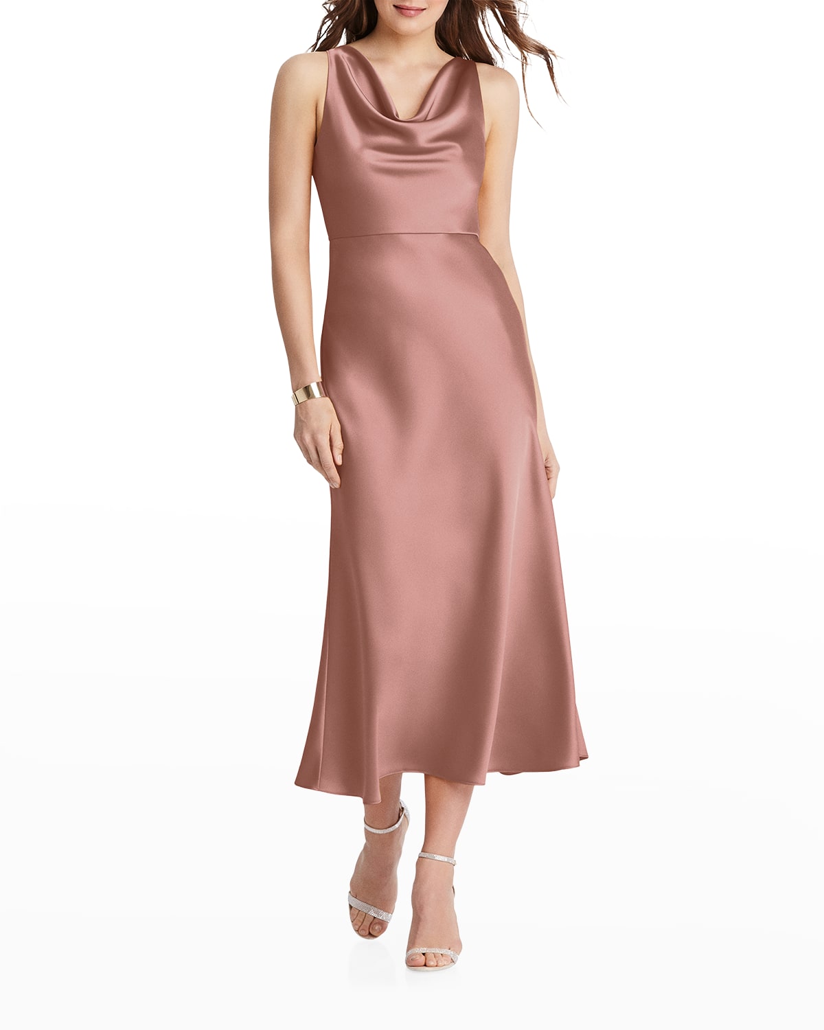 esme high neck satin dress Esme Dress  THE MAVEN