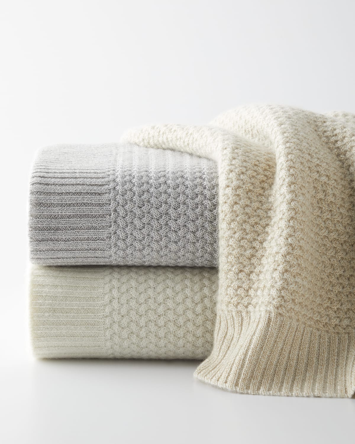 Sofia Cashmere DoubleFace Cashmere Throw Neiman Marcus