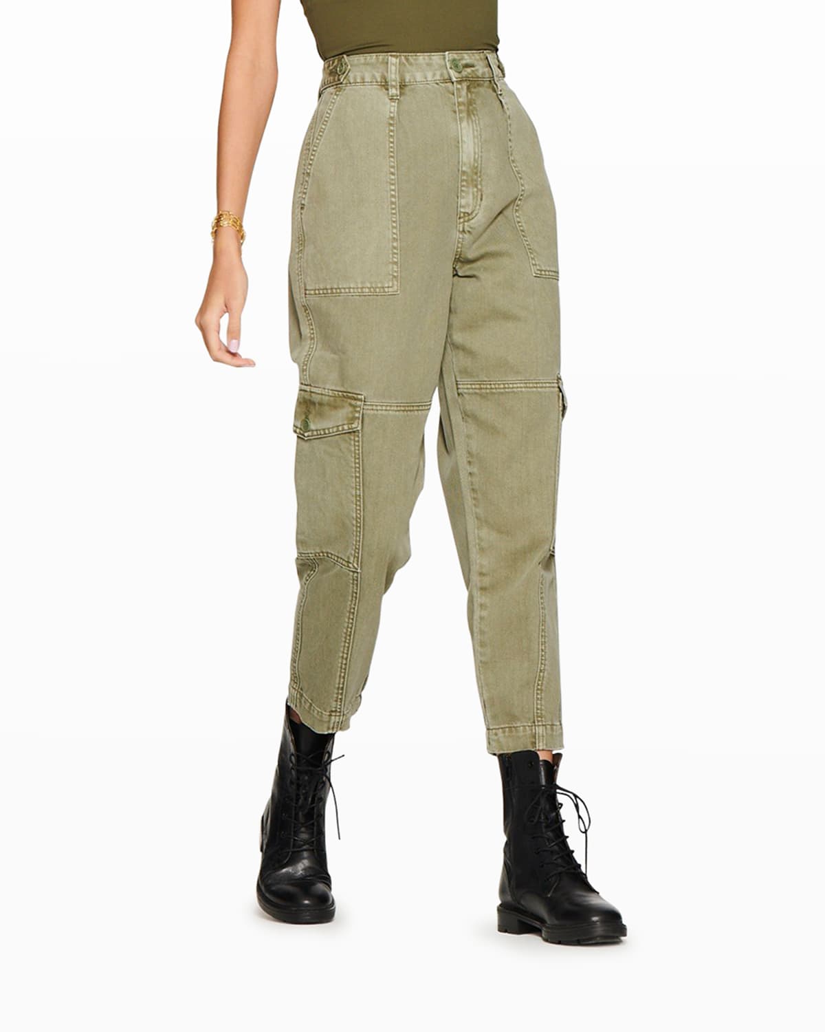 Blue Revival Tyra Snap Utility Pants Neiman Marcus