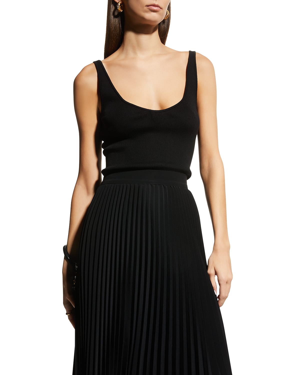 Co Ribbed Tank Top | Neiman Marcus